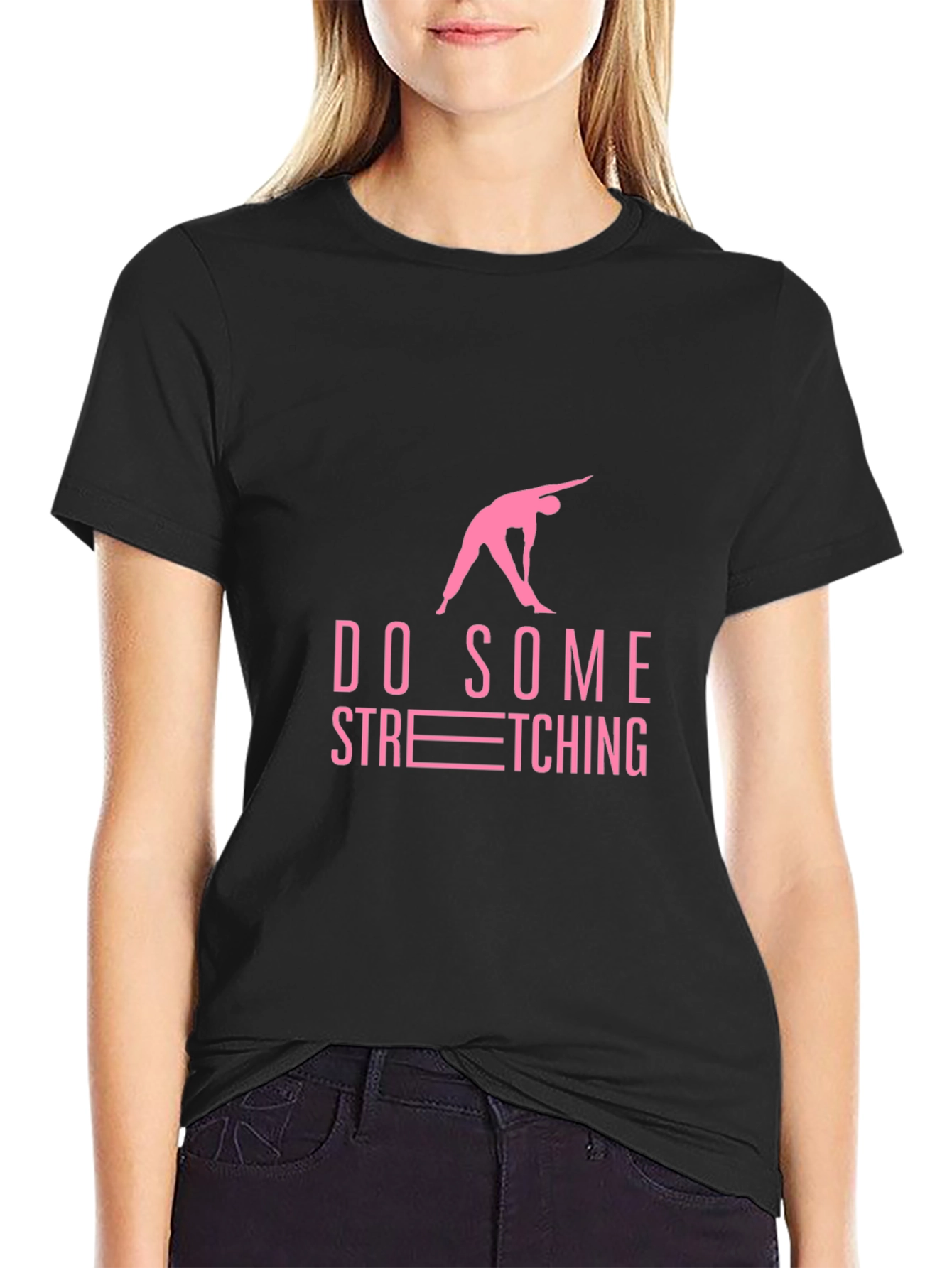 Stretch T-Shirt - Relaxed Fit Black Tee