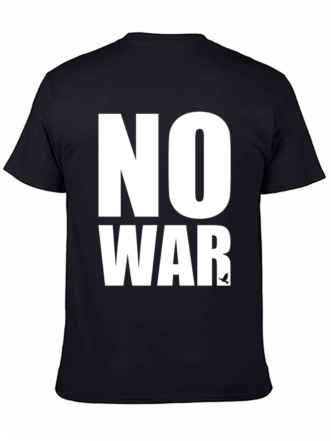 No War Graphic T-Shirt - Peace Dove - Black