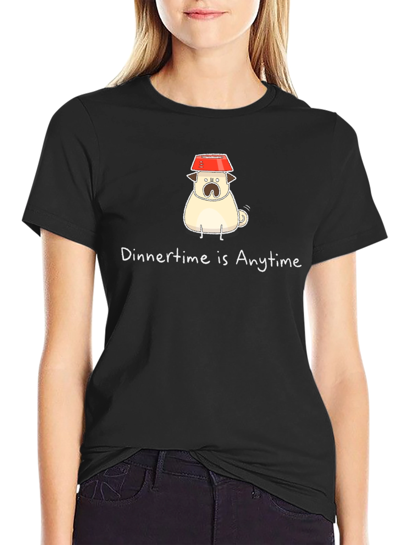 Dinner Time Pug T-Shirt - Anytime is Dinner Time!