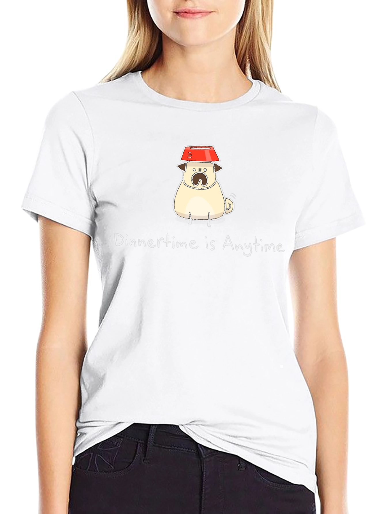 Dinner Time Pug T-Shirt - Anytime is Dinner Time!