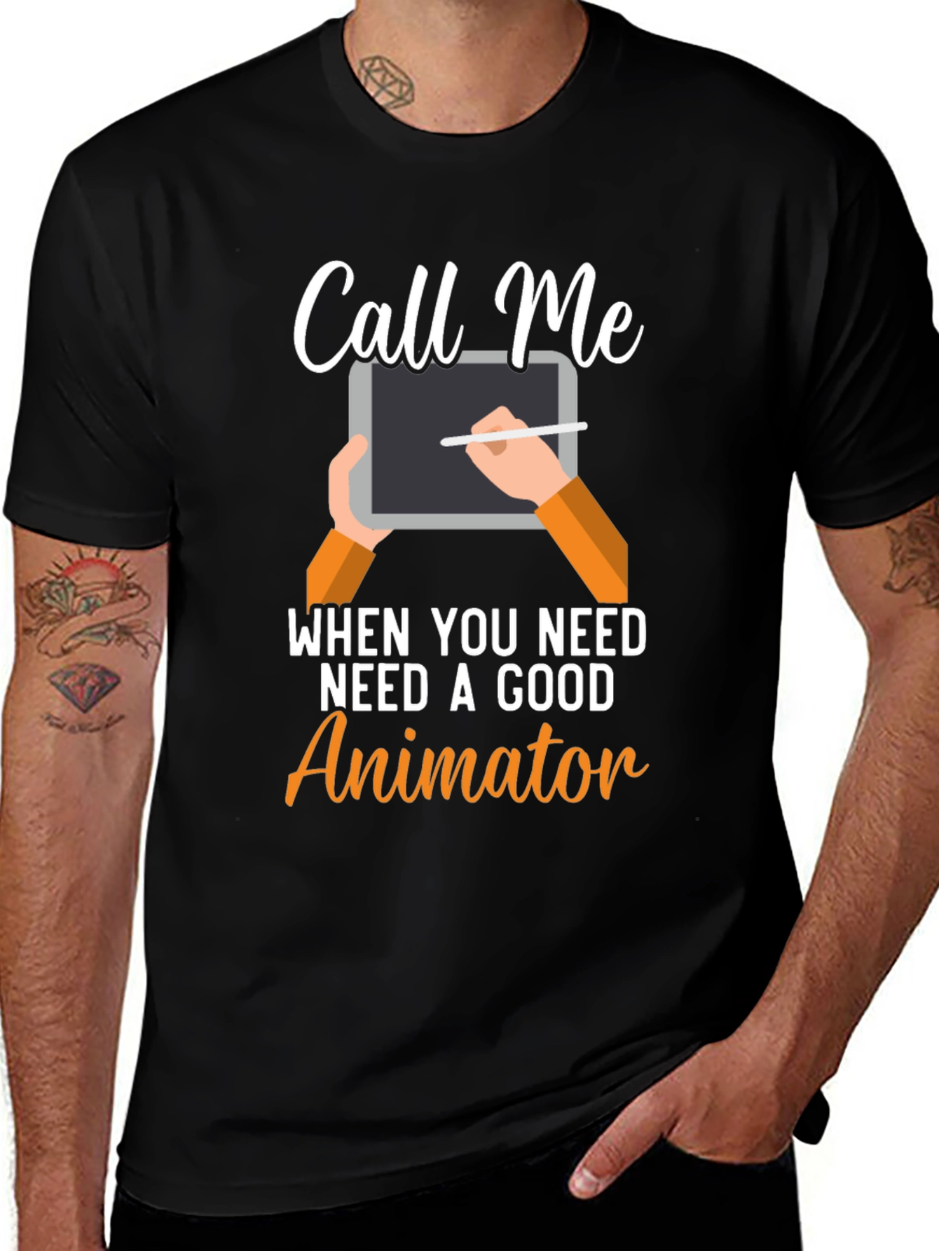 Call Me Animator T-Shirt - Creative Design