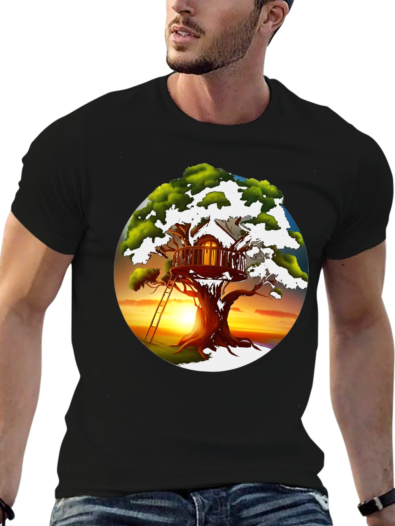 Treehouse Graphic T-Shirt - Unique Design