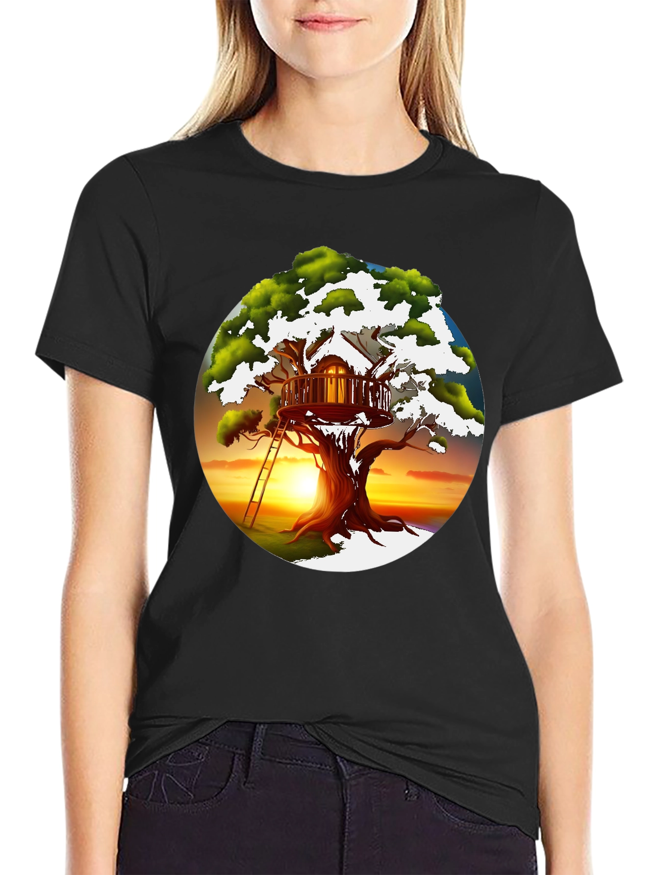 Treehouse Graphic T-Shirt - Unique Design