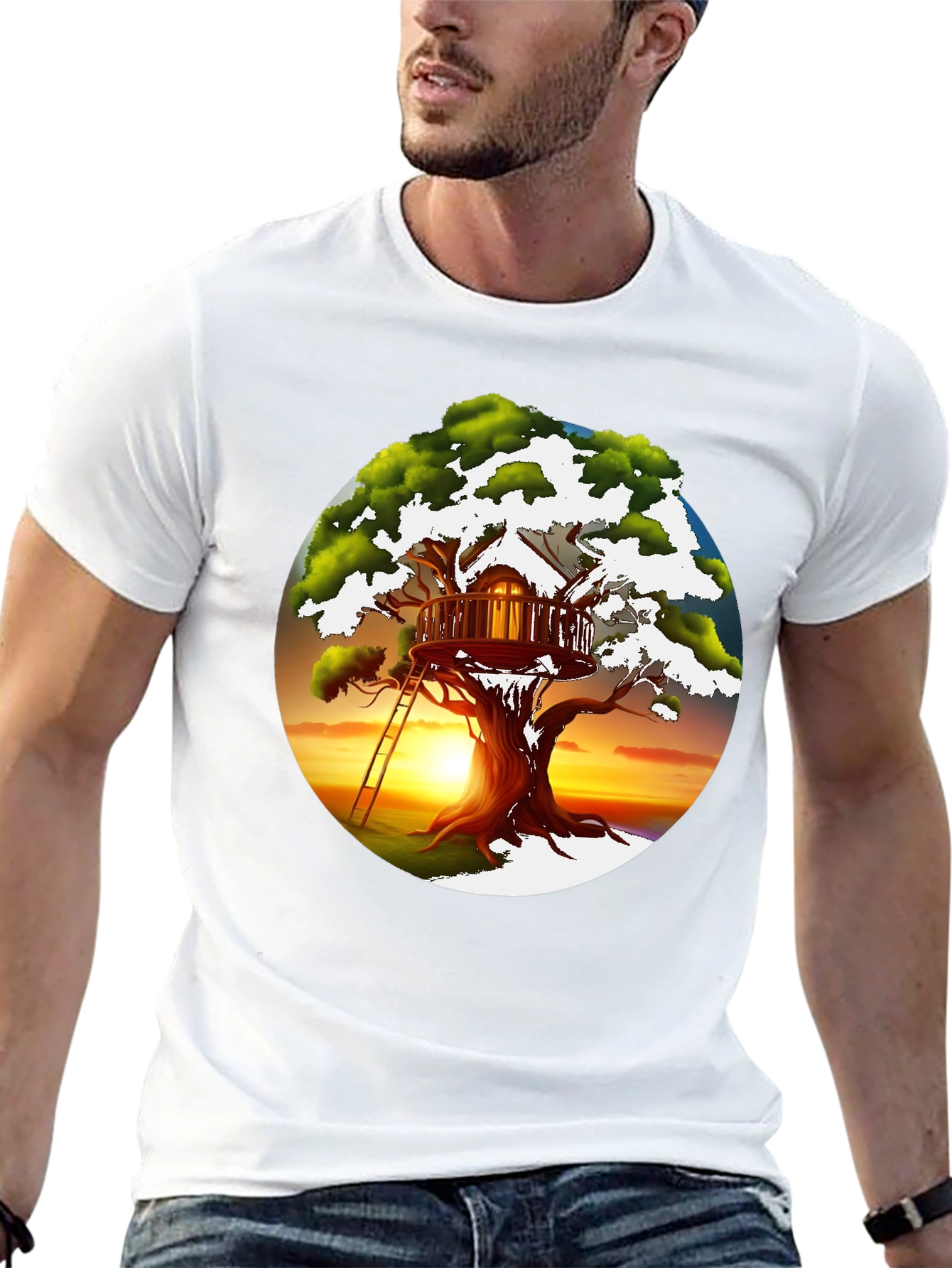 Treehouse Graphic T-Shirt - Unique Design