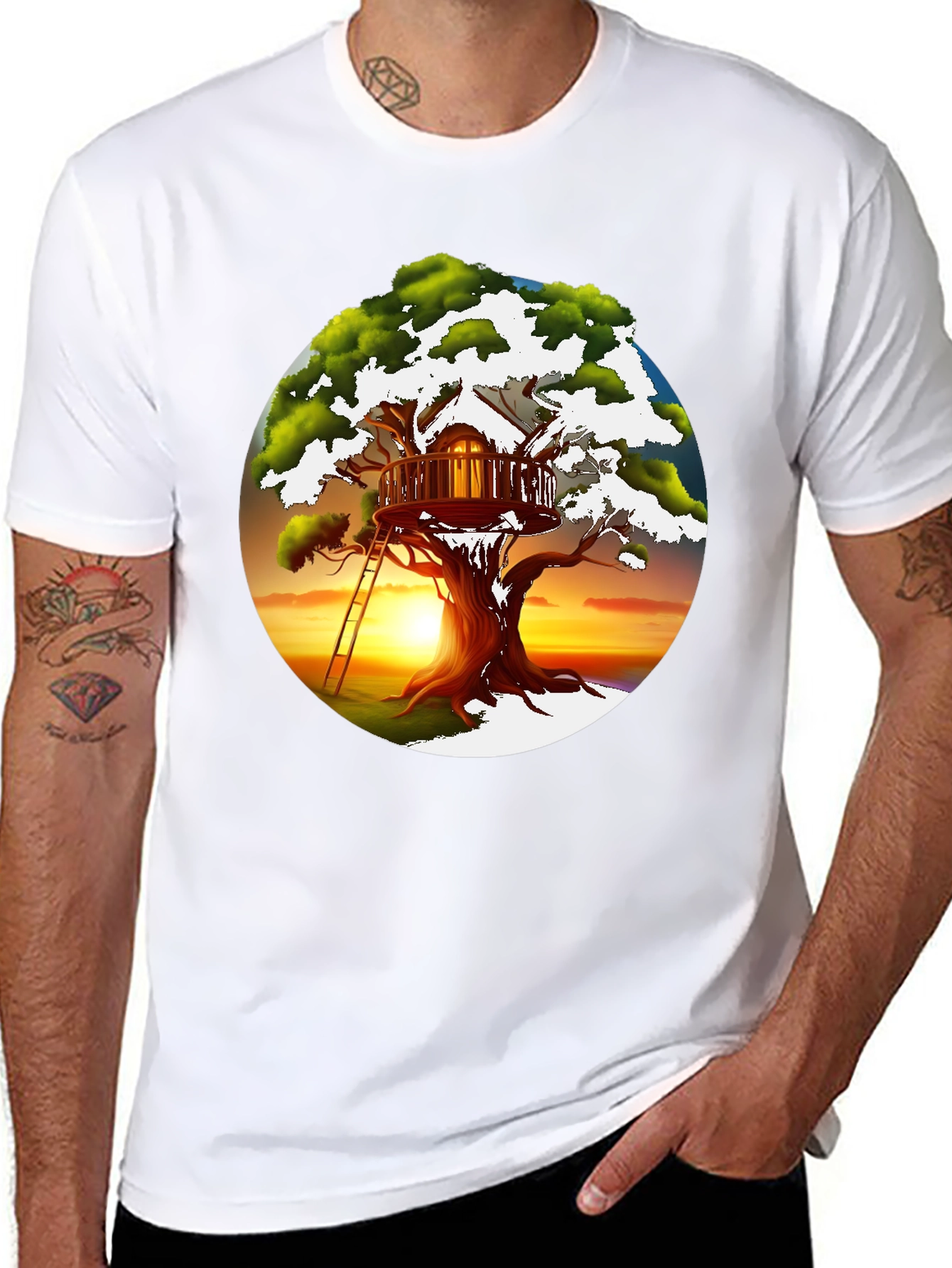 Treehouse Graphic T-Shirt - Unique Design