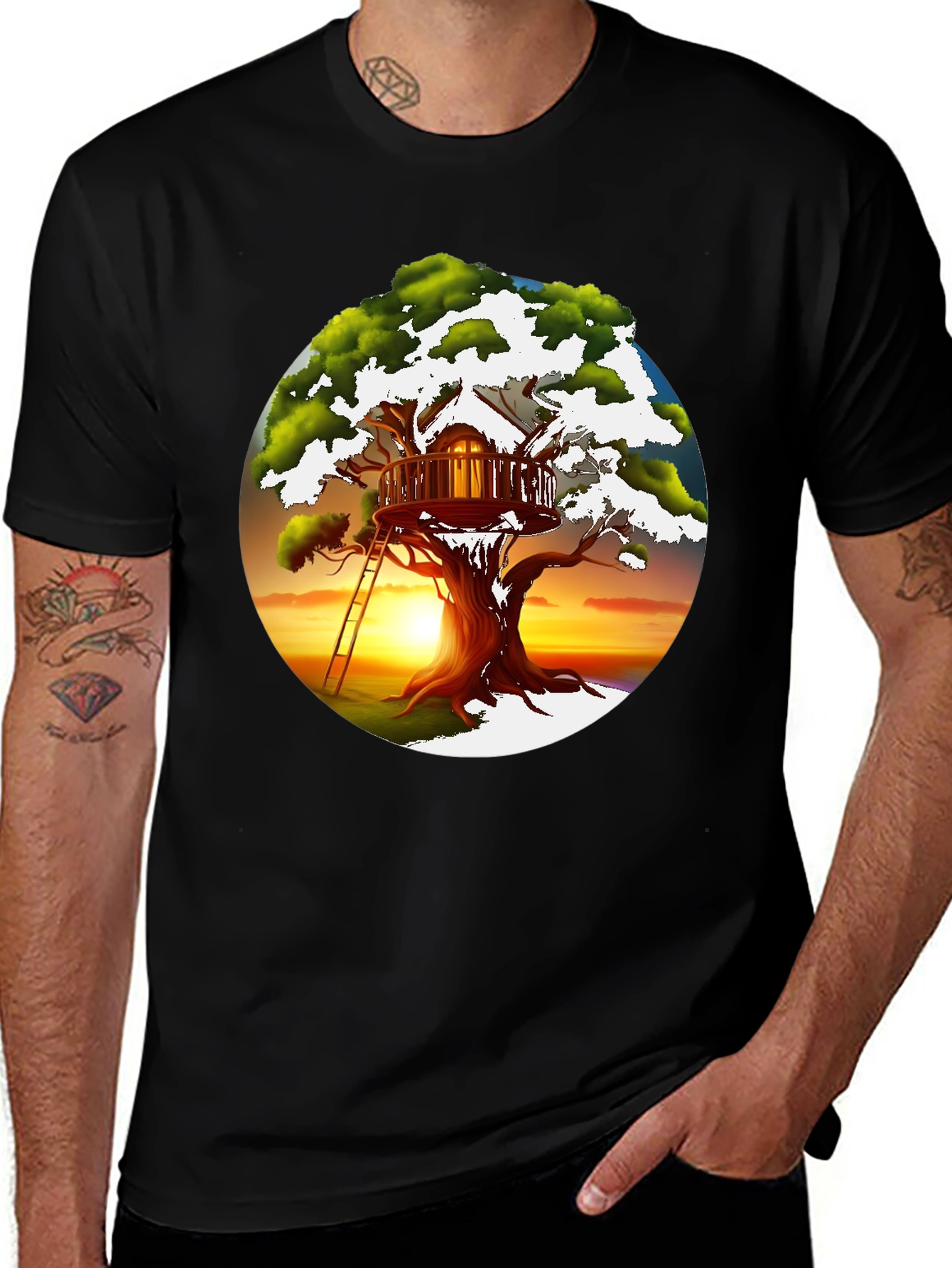 Treehouse Graphic T-Shirt - Unique Design