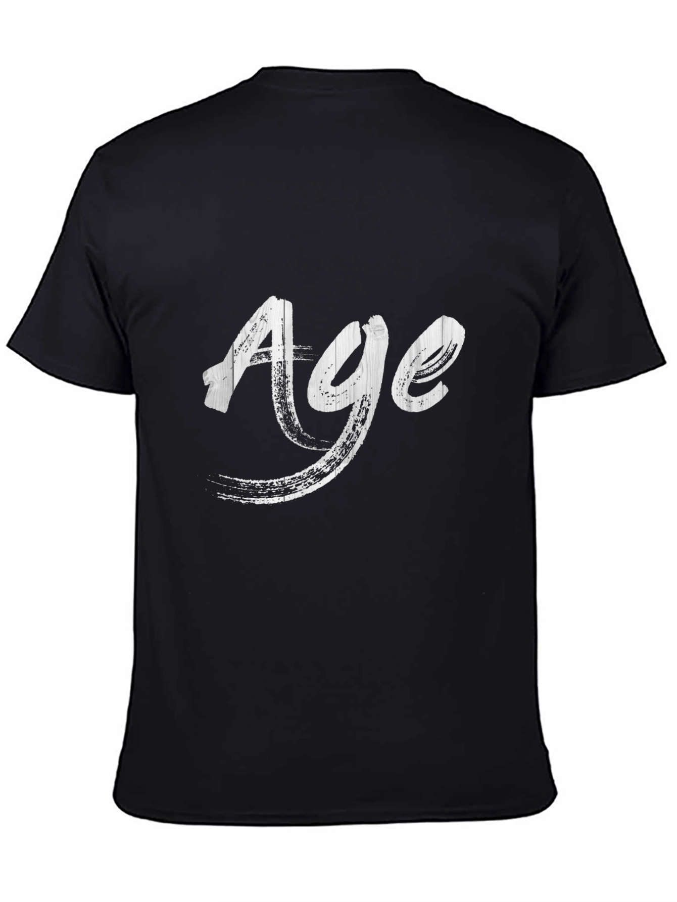 Age Graphic Print Black T-Shirt