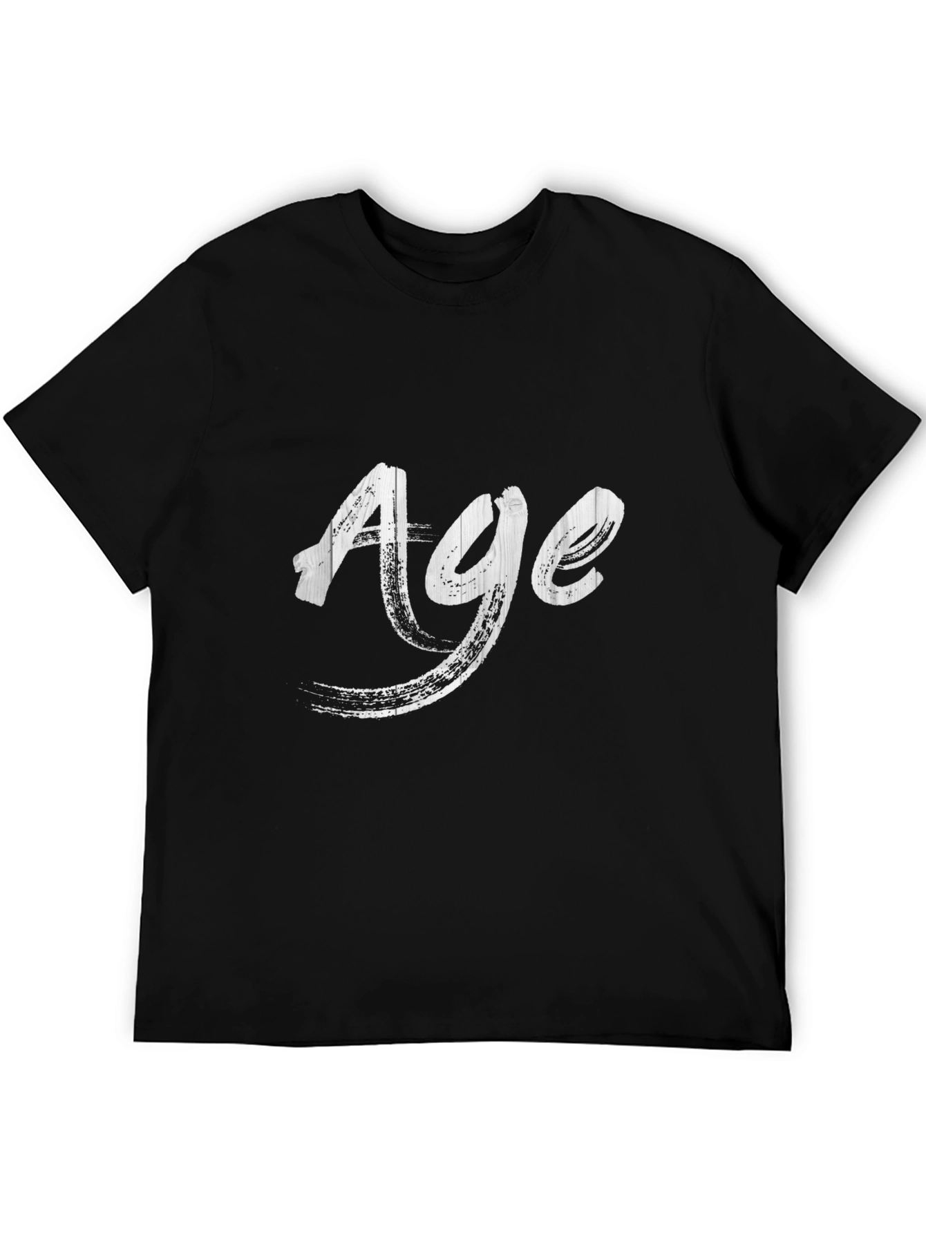 Age Graphic Print Black T-Shirt