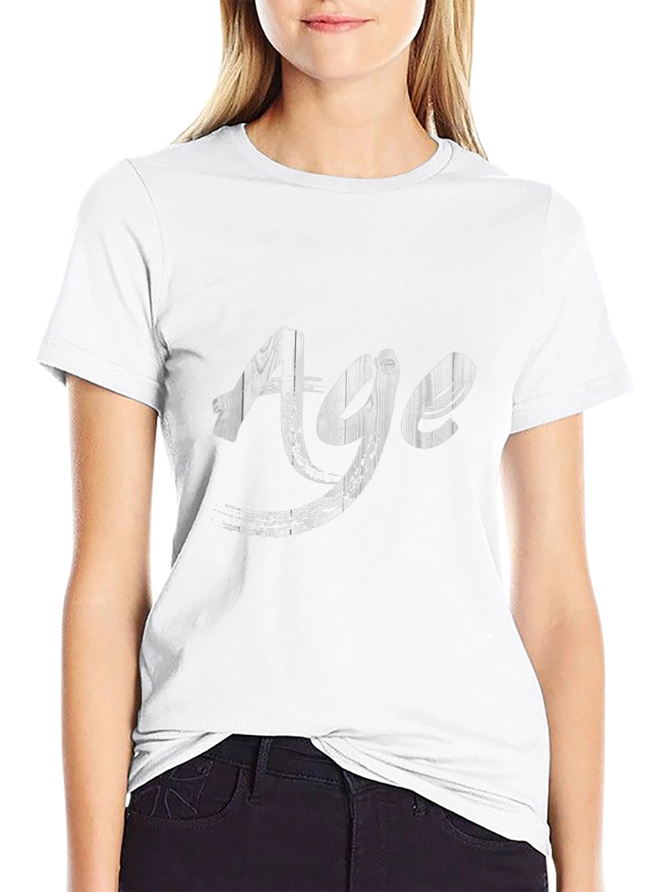 Age Graphic Print Black T-Shirt
