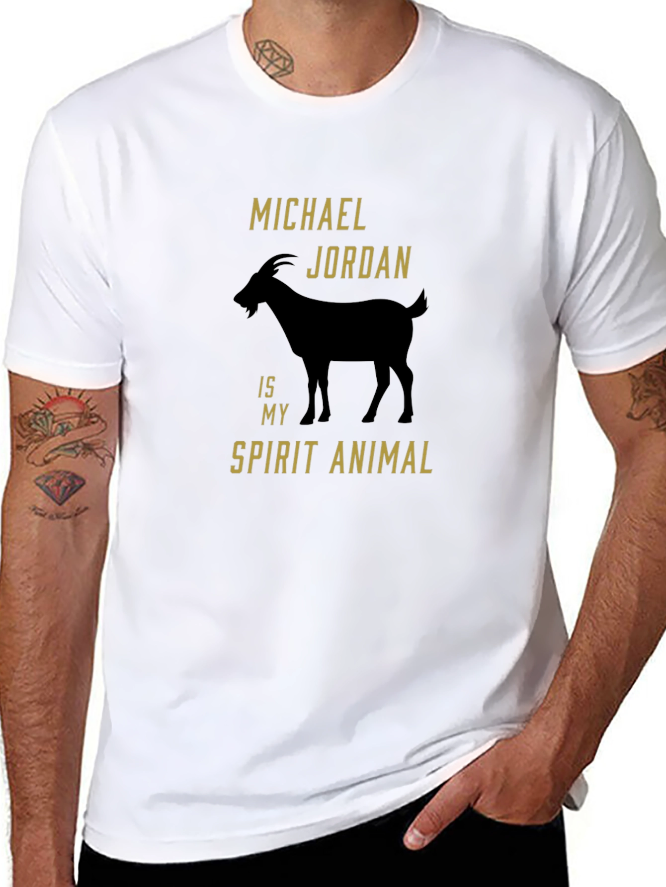 Michael Jordan GOAT T-Shirt - Black