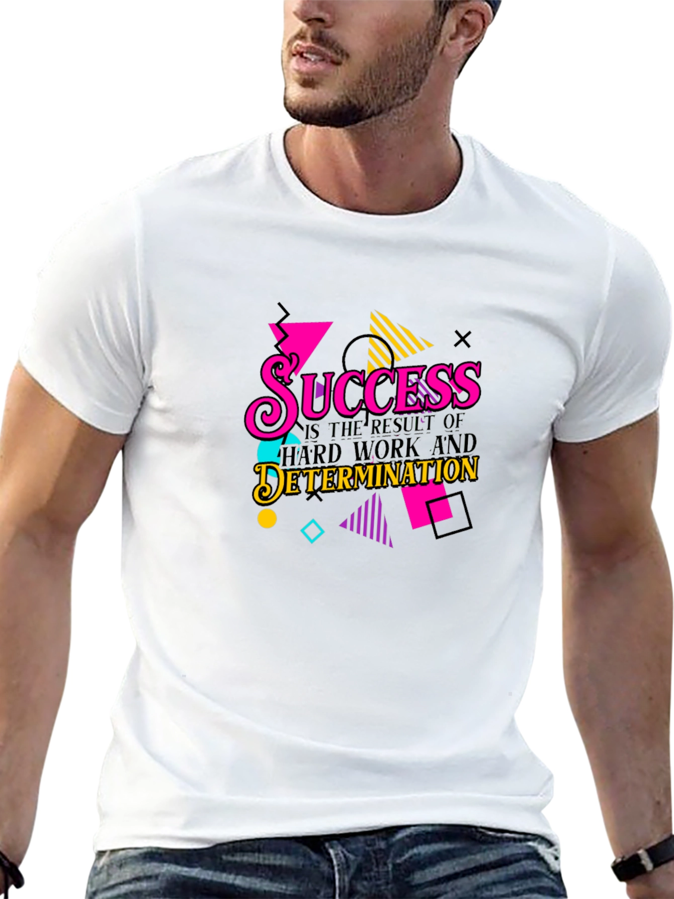 Success Hard Work Determination Graphic T-Shirt