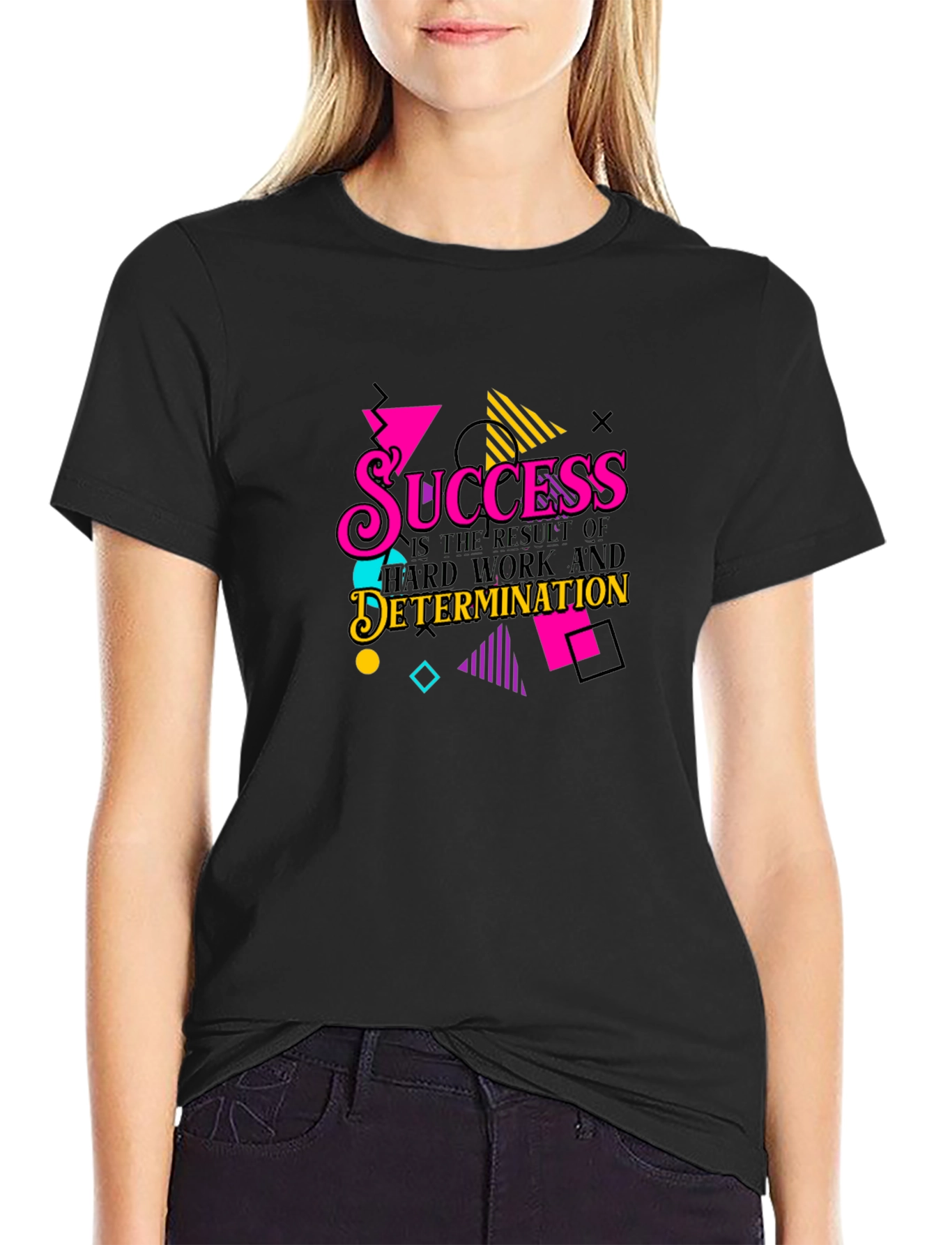 Success Hard Work Determination Graphic T-Shirt