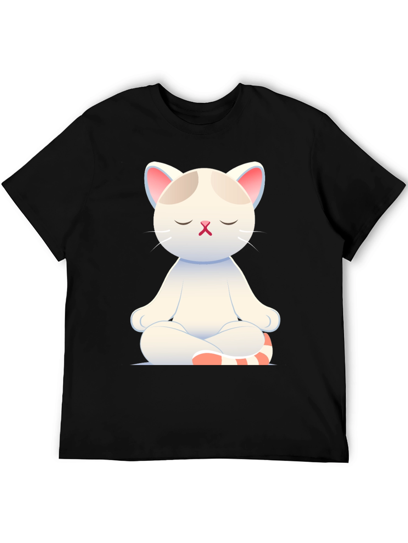 Meditating Cat T-Shirt - Zen Kitty Design