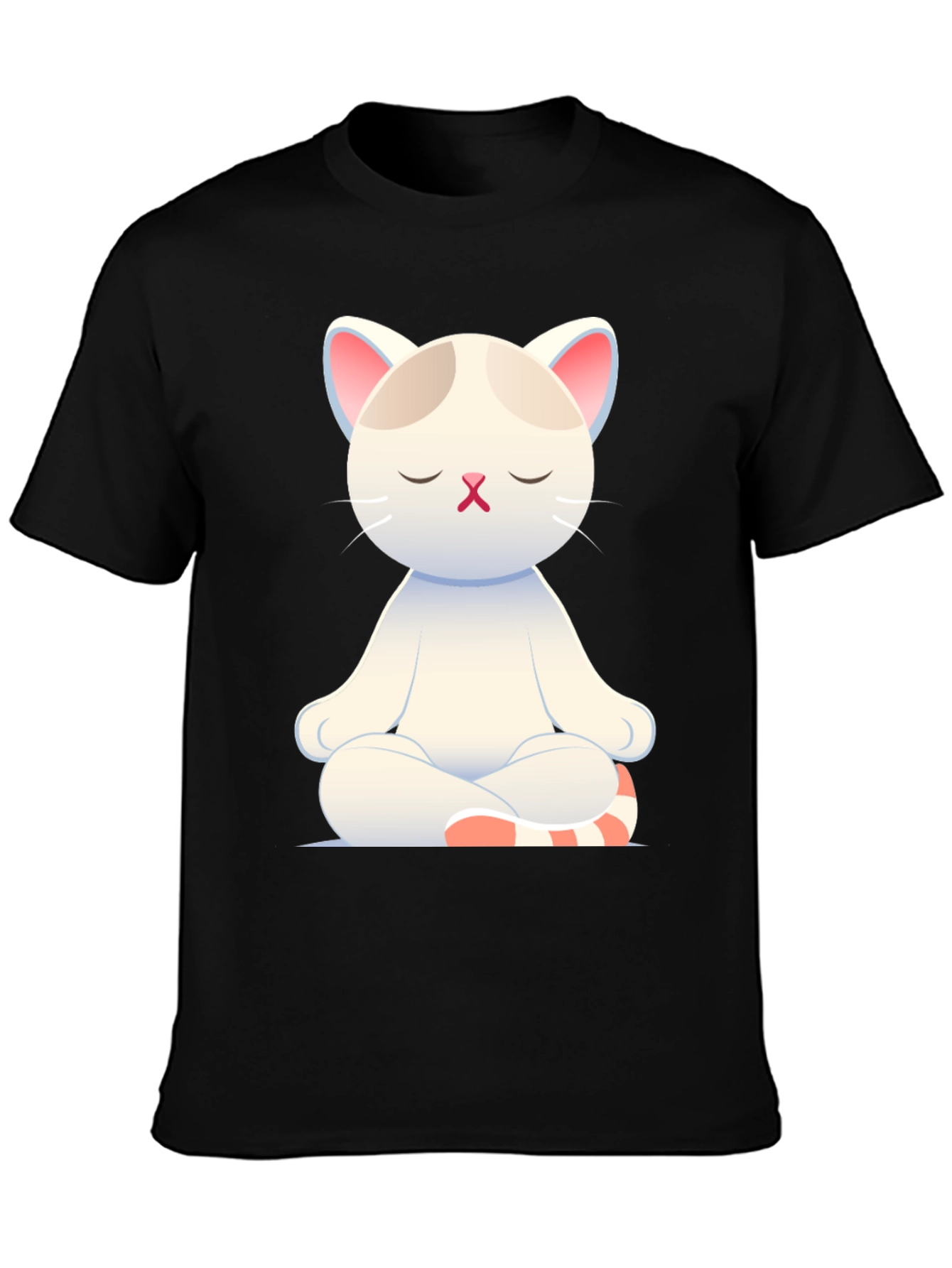 Meditating Cat T-Shirt - Zen Kitty Design