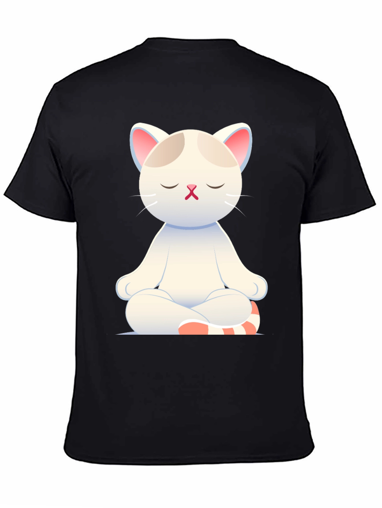 Meditating Cat T-Shirt - Zen Kitty Design