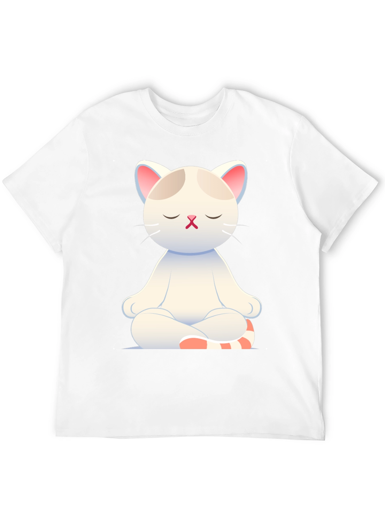 Meditating Cat T-Shirt - Zen Kitty Design