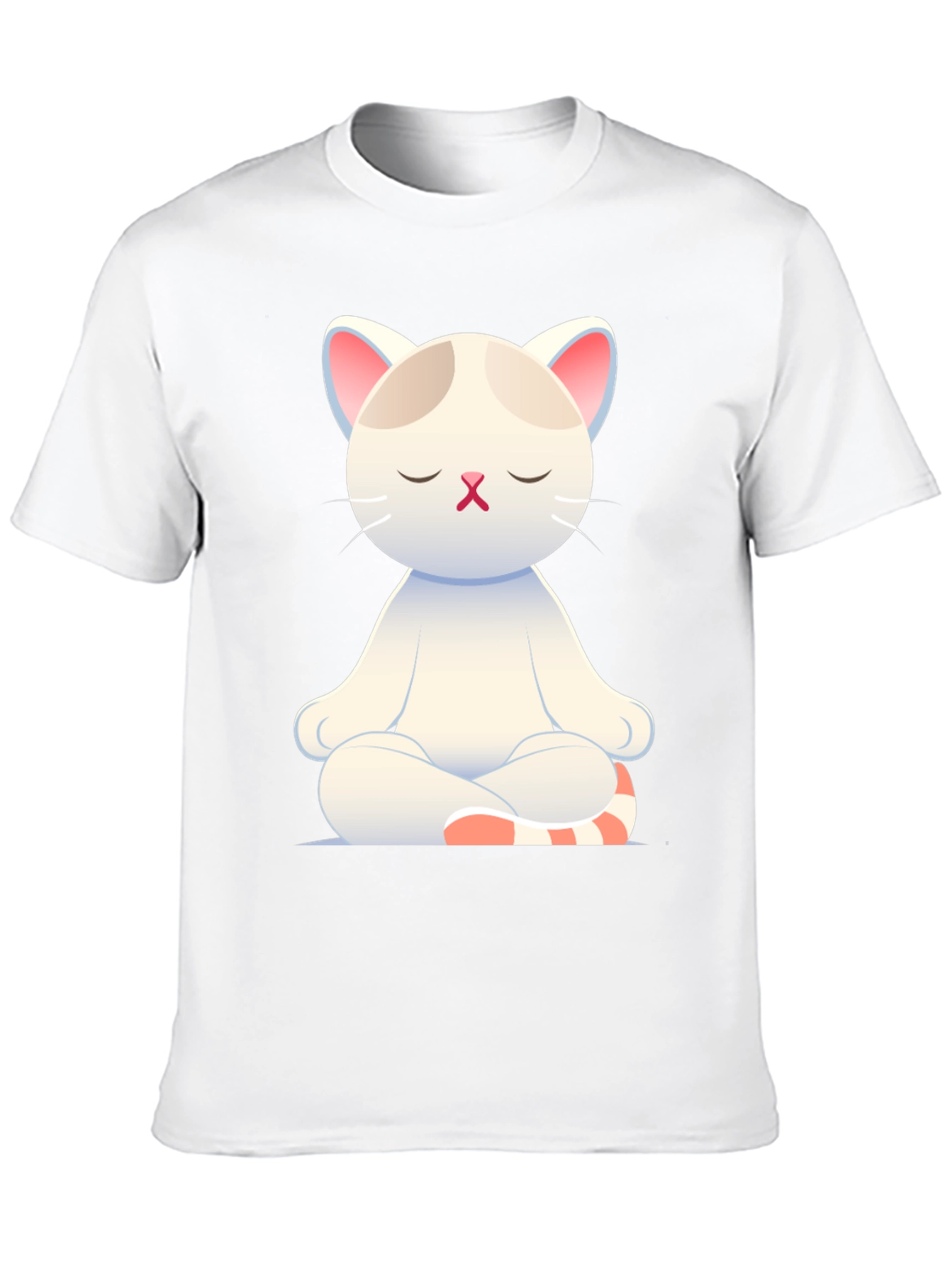 Meditating Cat T-Shirt - Zen Kitty Design