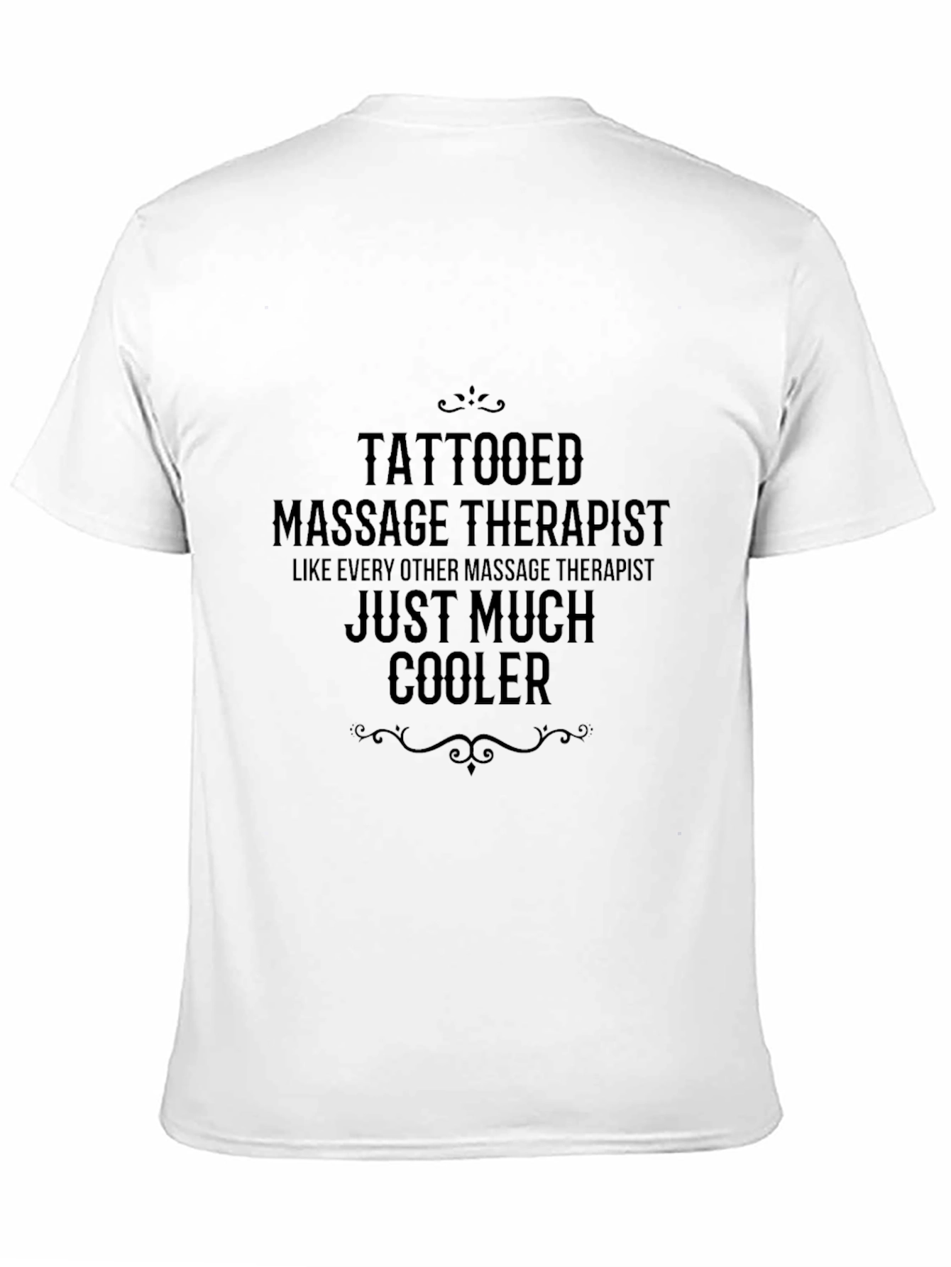 Tattooed Massage Therapist Black T-Shirt
