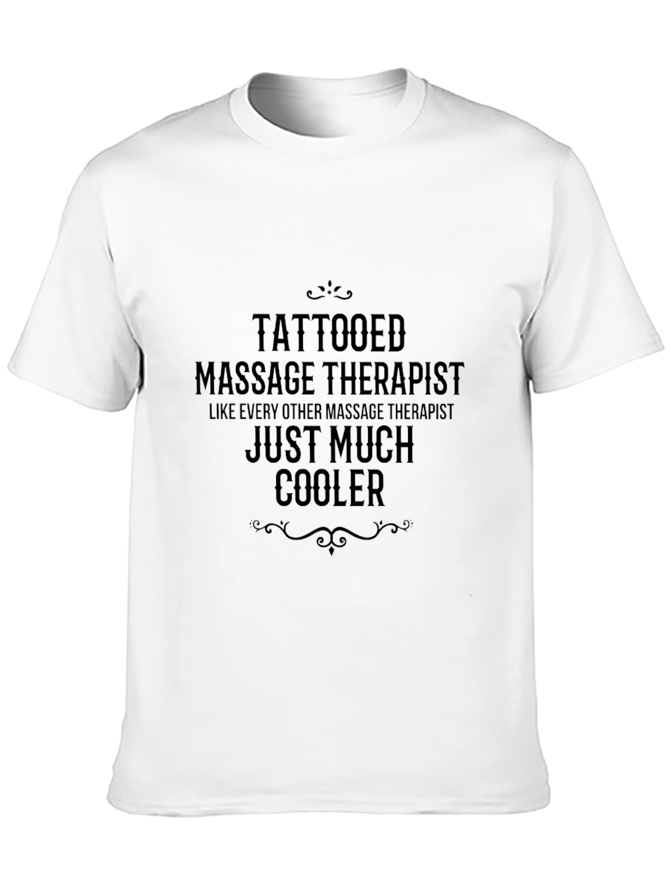 Tattooed Massage Therapist Black T-Shirt