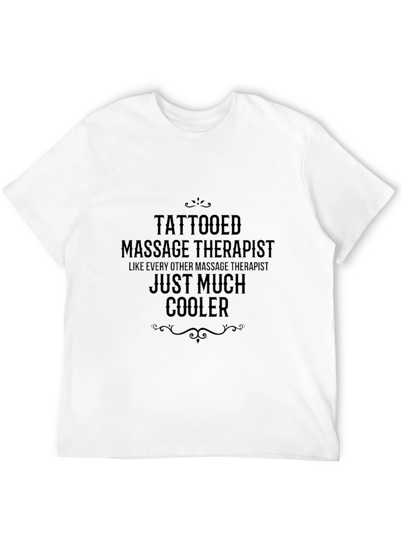 Tattooed Massage Therapist Black T-Shirt