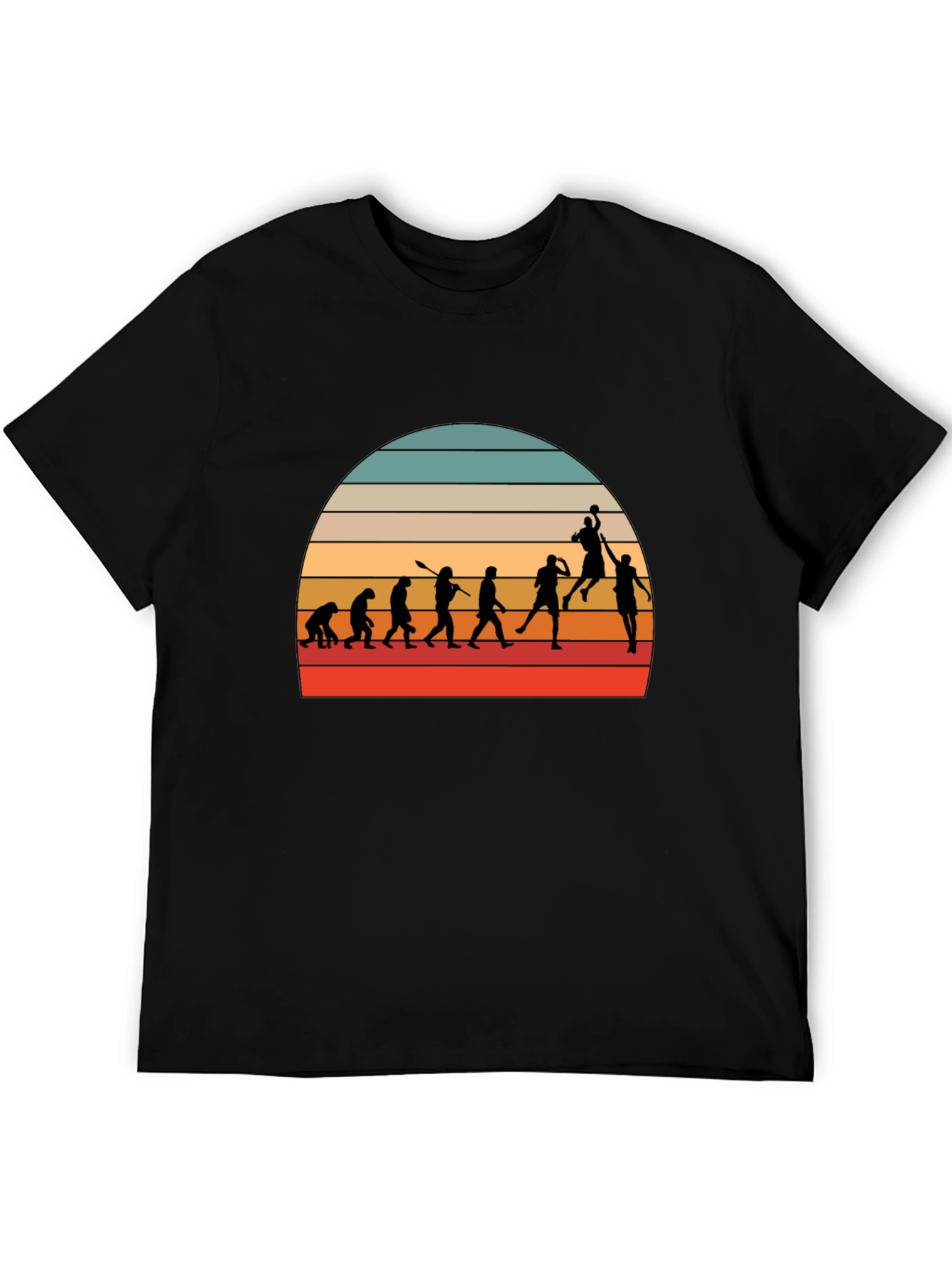 Basketball Evolution Graphic Tee