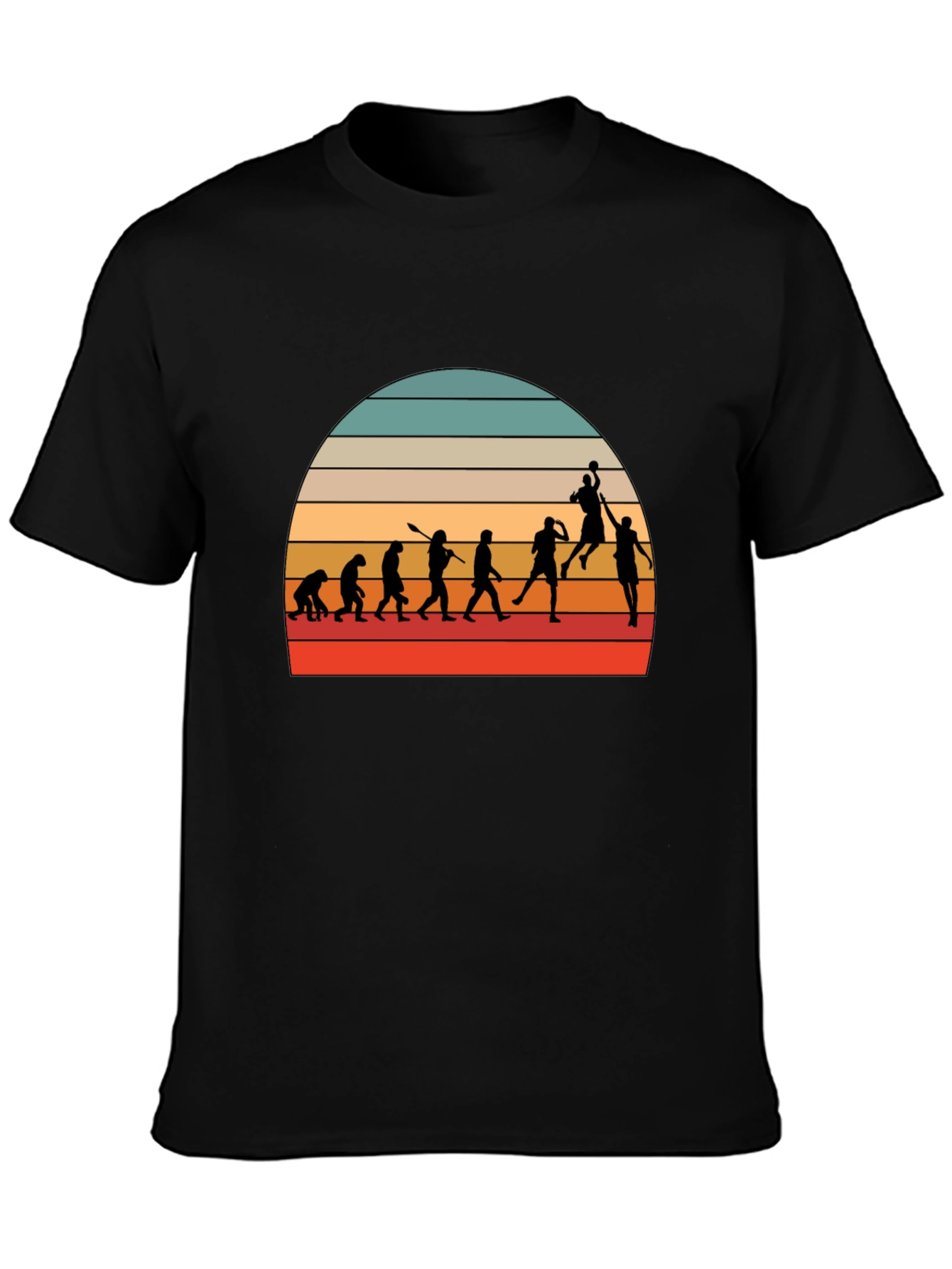 Basketball Evolution Graphic Tee