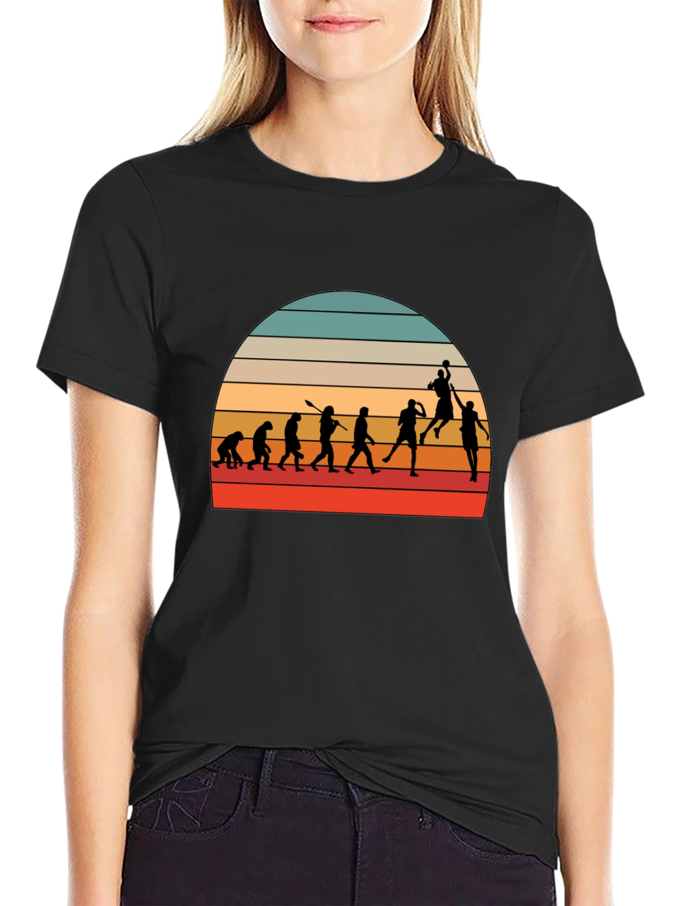Basketball Evolution Graphic Tee