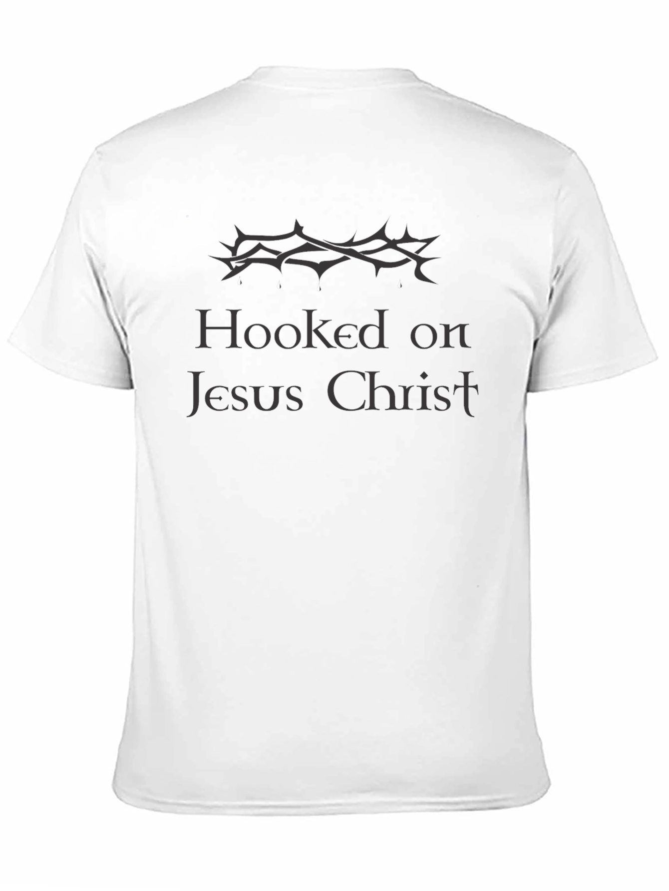 Hooked on Jesus Christ Black T-Shirt