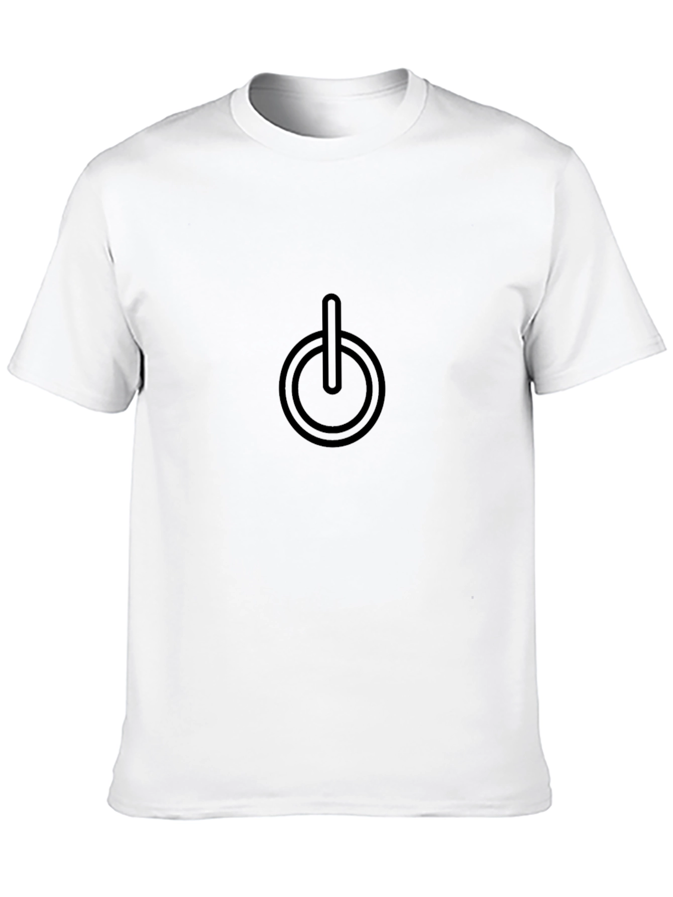 Power Button T-Shirt - Soft Cotton Tee