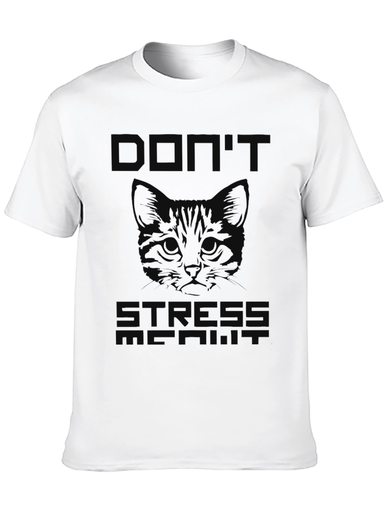 Dont Stress Meowt Black T-Shirt