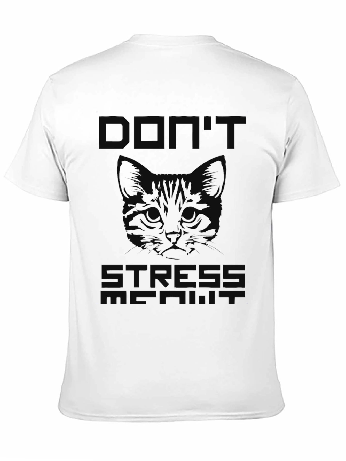 Dont Stress Meowt Black T-Shirt