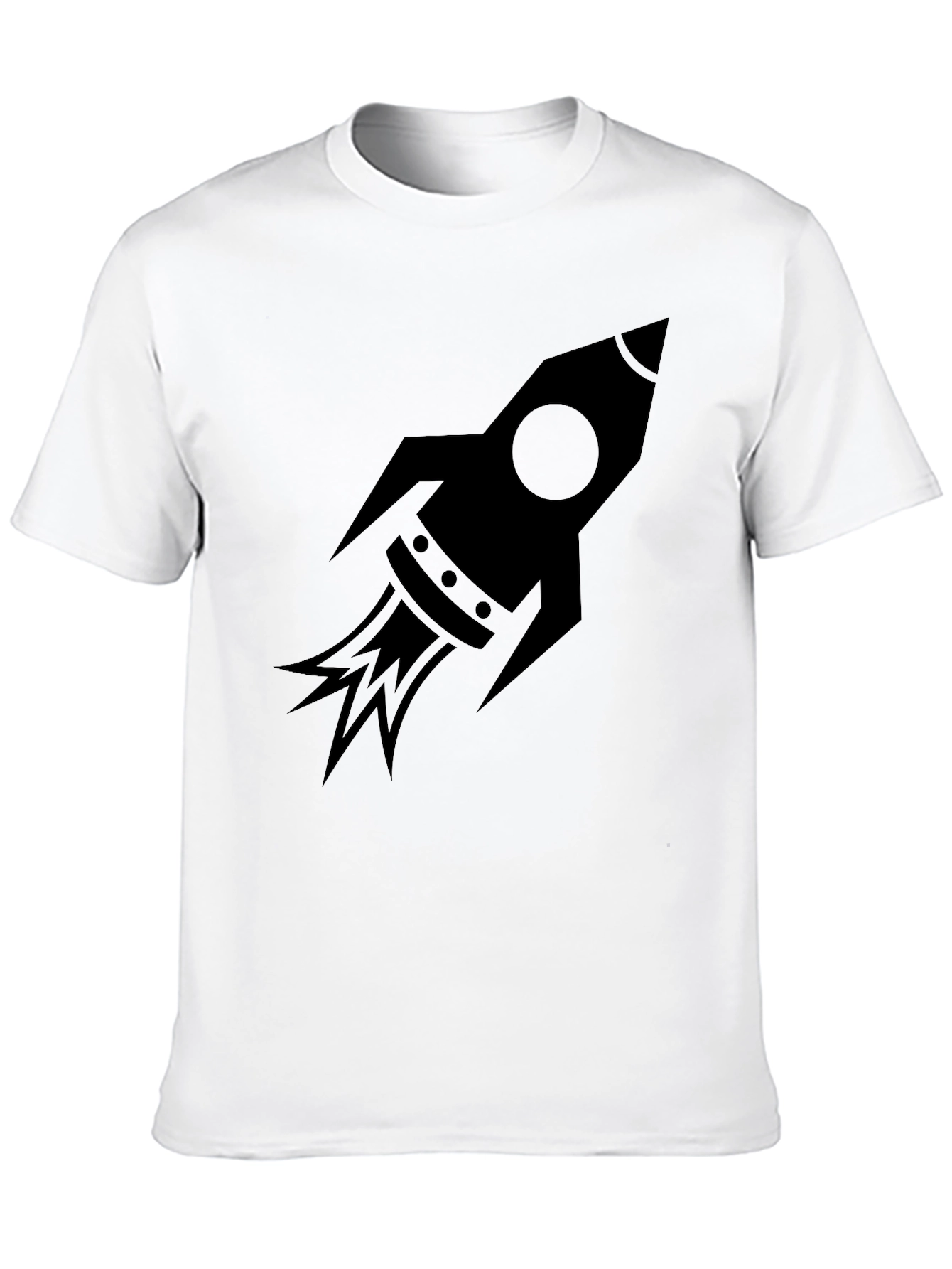 Rocket Graphic Tee - Black Cotton Blend