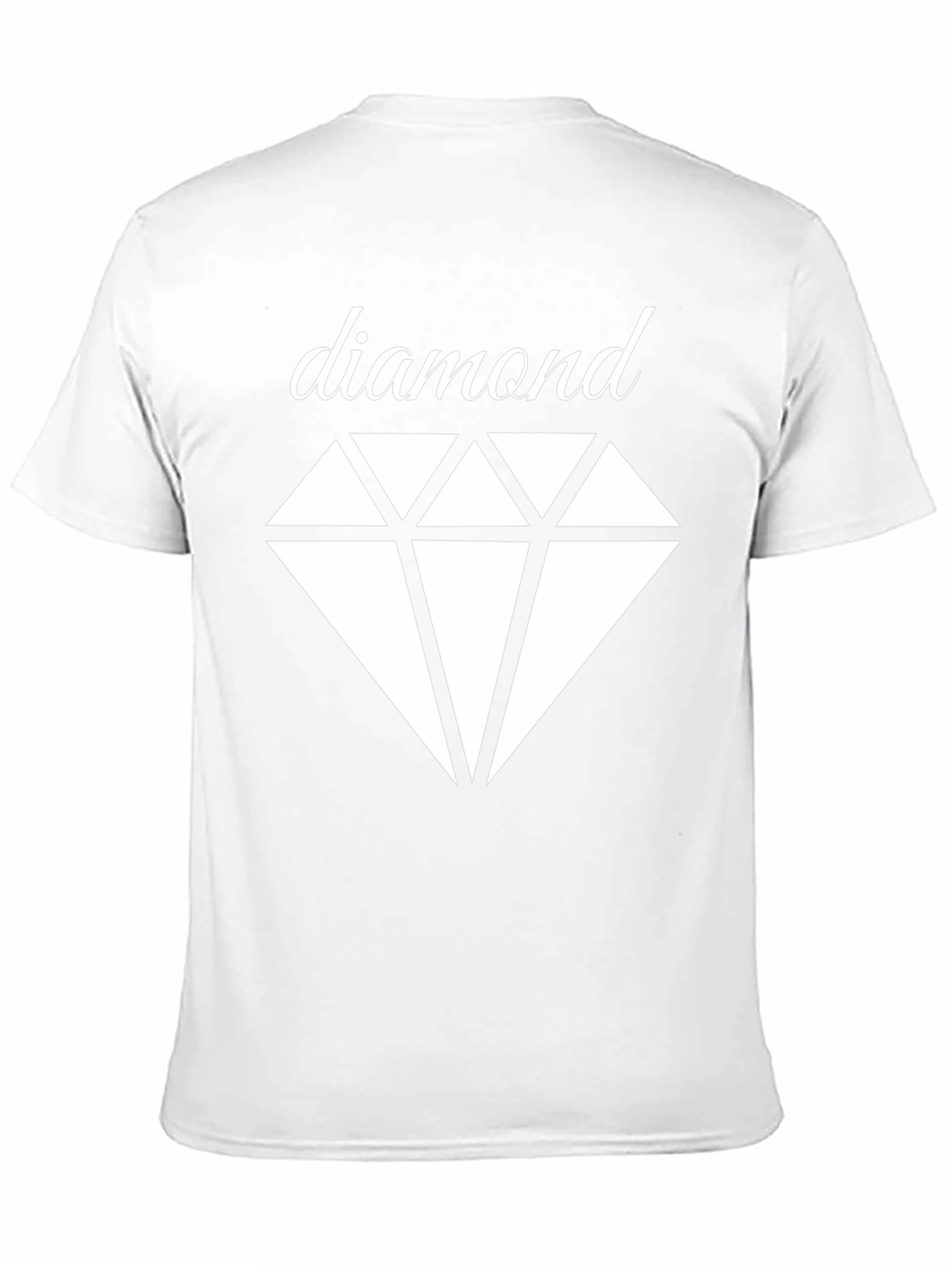 Diamond Graphic Tee - Classic Black Cotton T-Shirt