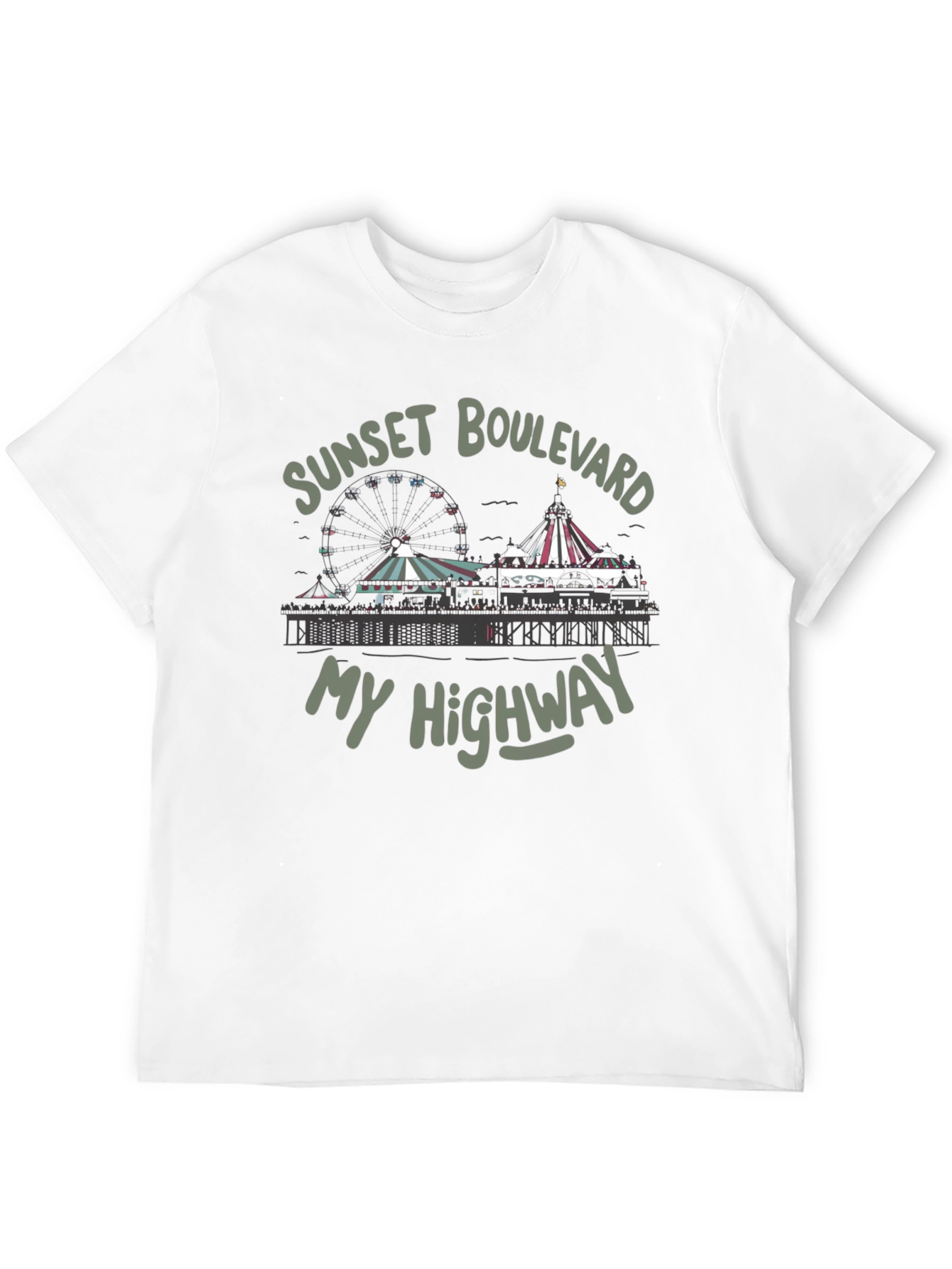Sunset Boulevard Tee - My Highway Black T-Shirt