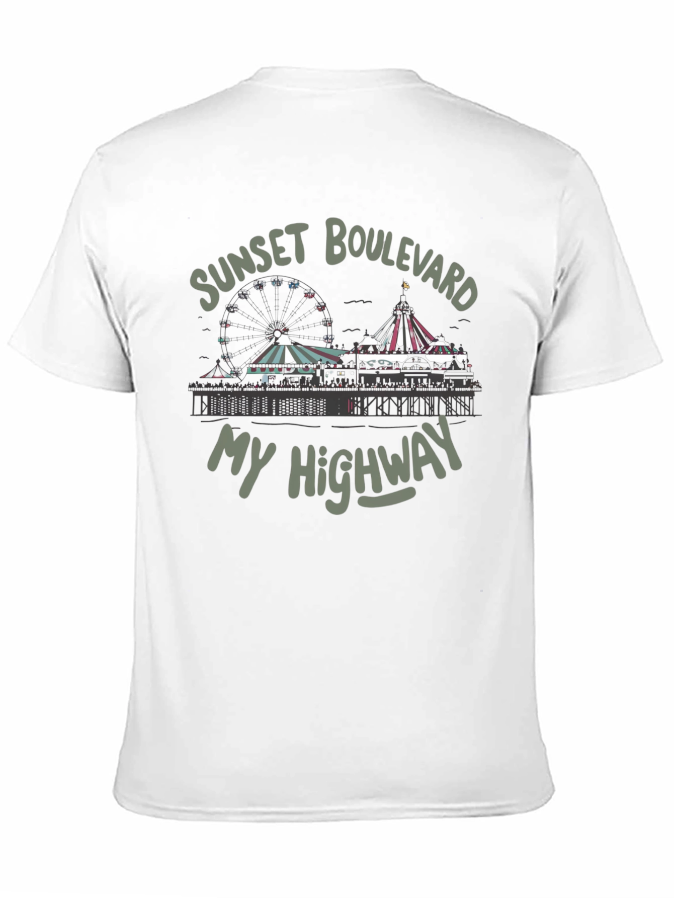 Sunset Boulevard Tee - My Highway Black T-Shirt