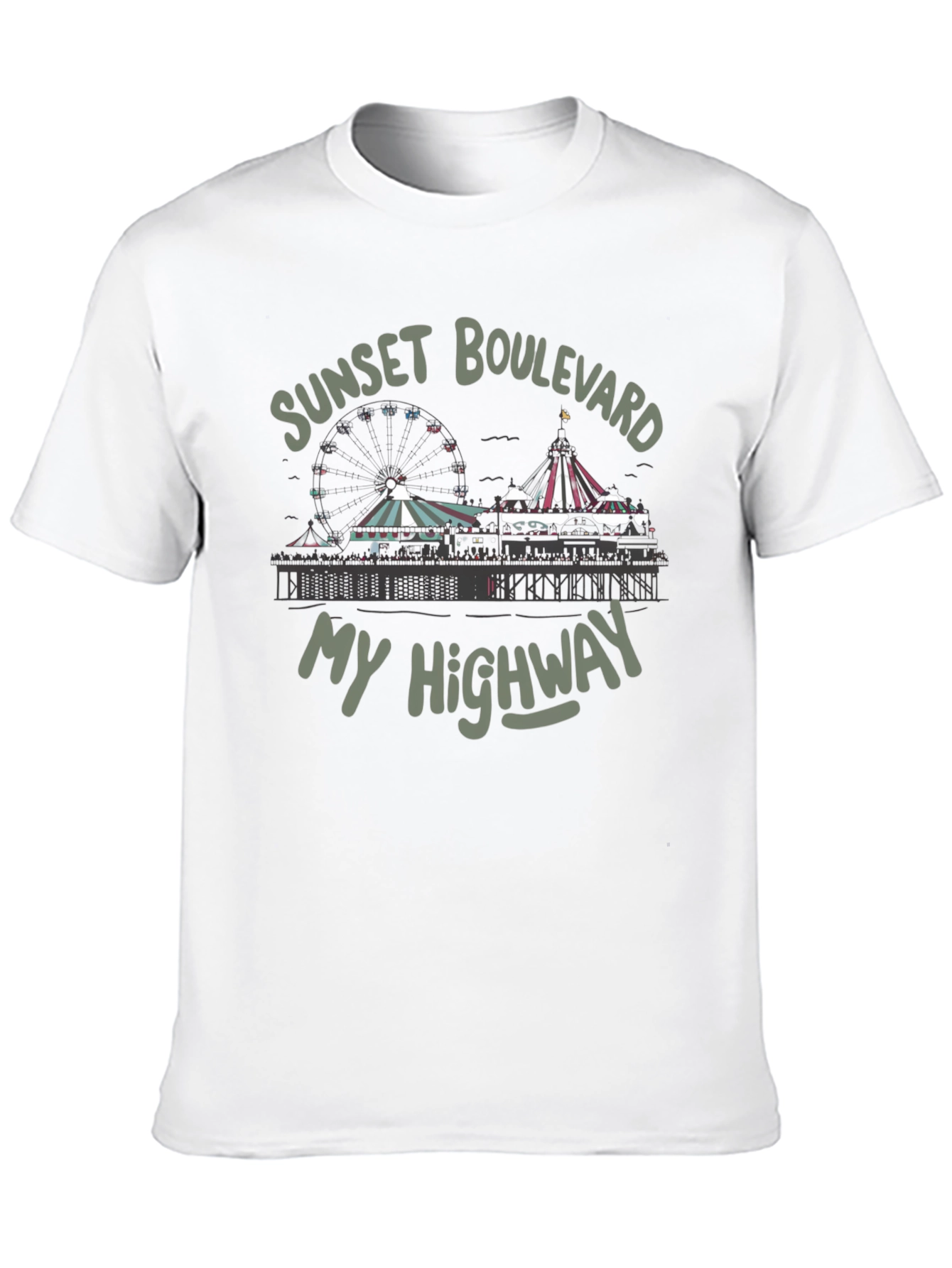 Sunset Boulevard Tee - My Highway Black T-Shirt