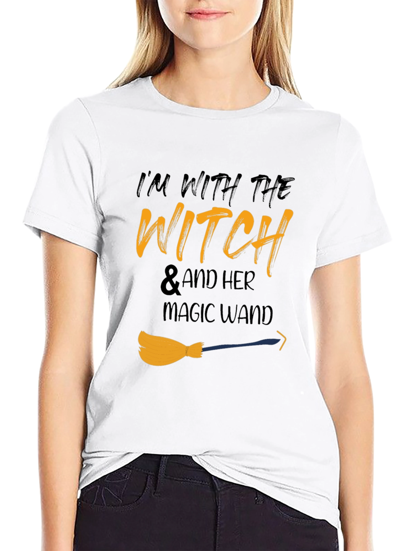 Im With The Witch Halloween T-Shirt