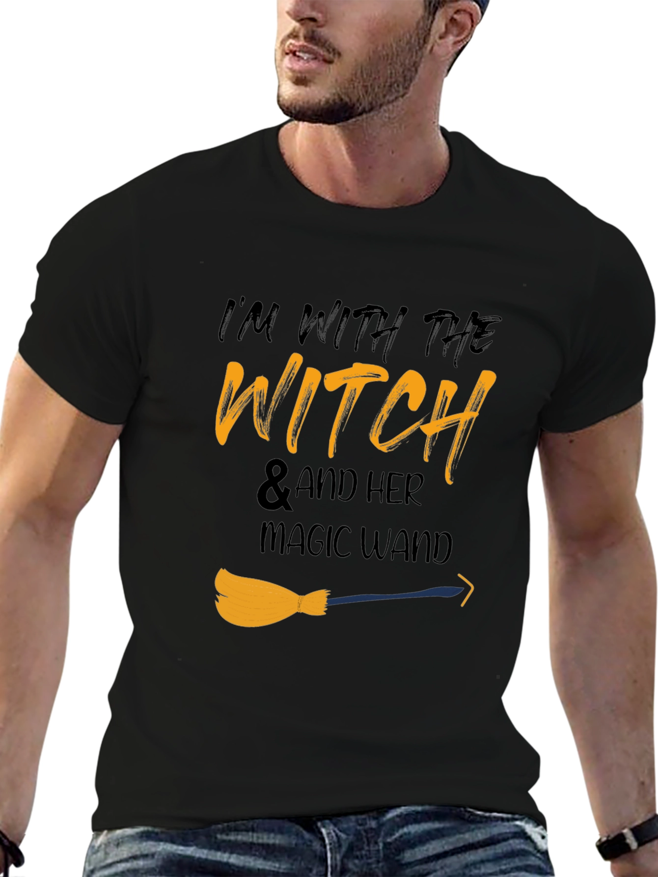 Im With The Witch Halloween T-Shirt