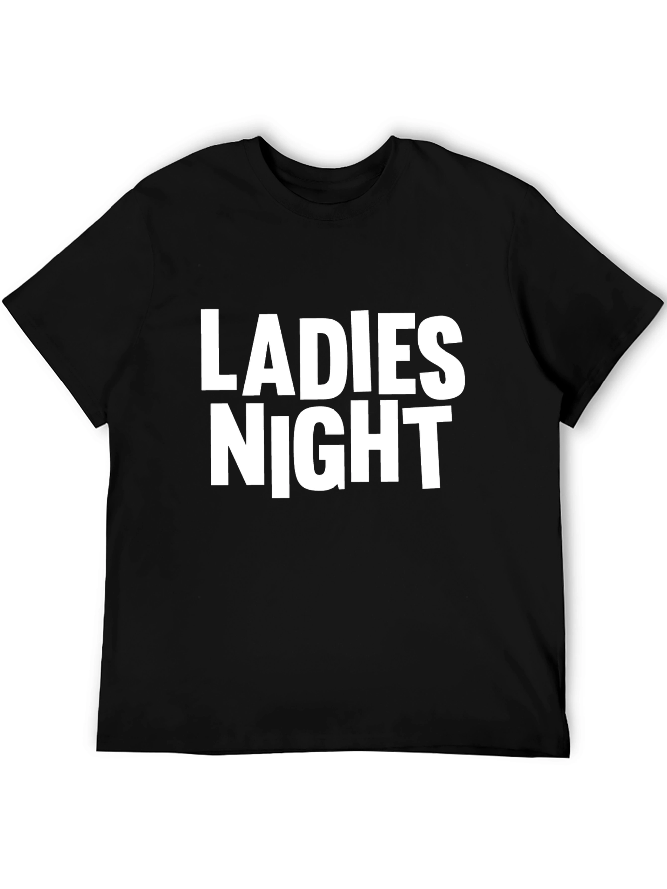 Ladies Night T-Shirt - Black Cotton Tee