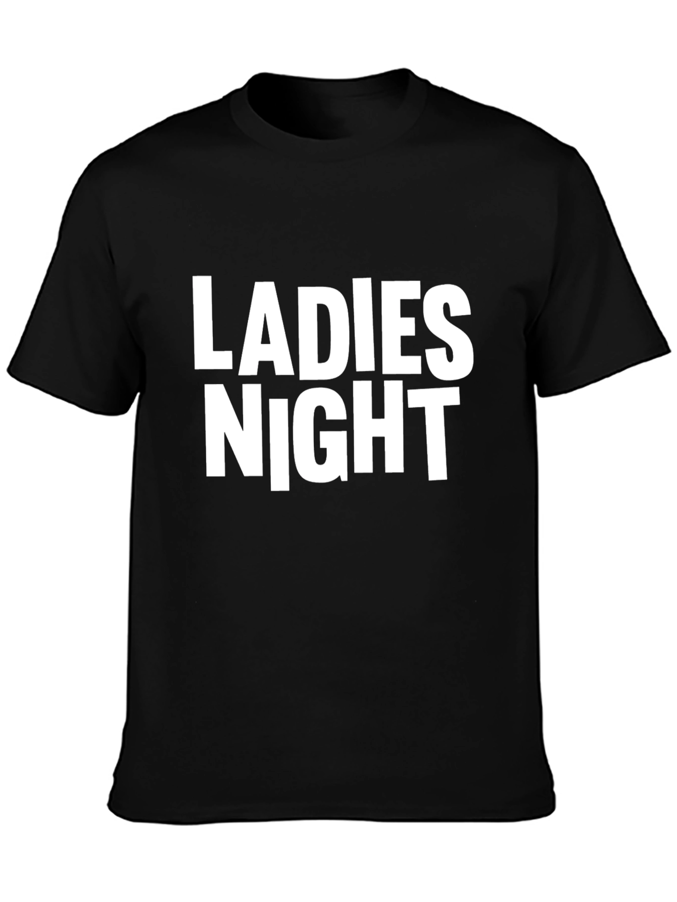 Ladies Night T-Shirt - Black Cotton Tee