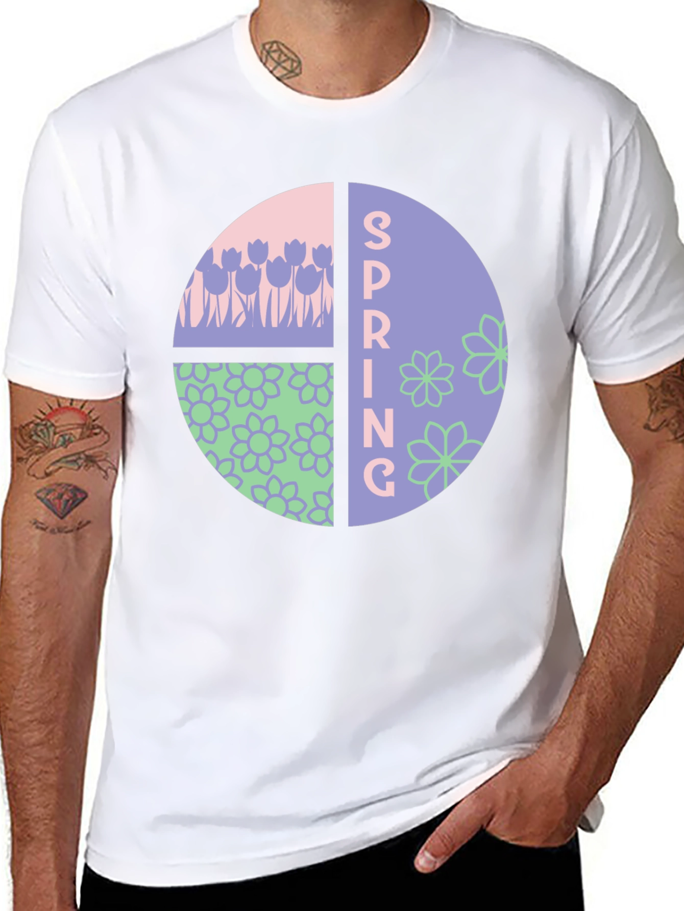 Spring Floral Graphic T-Shirt
