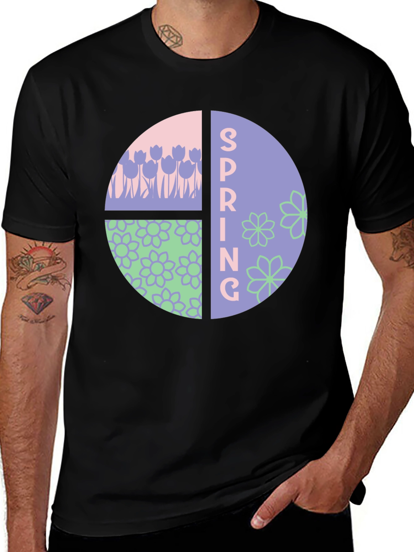 Spring Floral Graphic T-Shirt