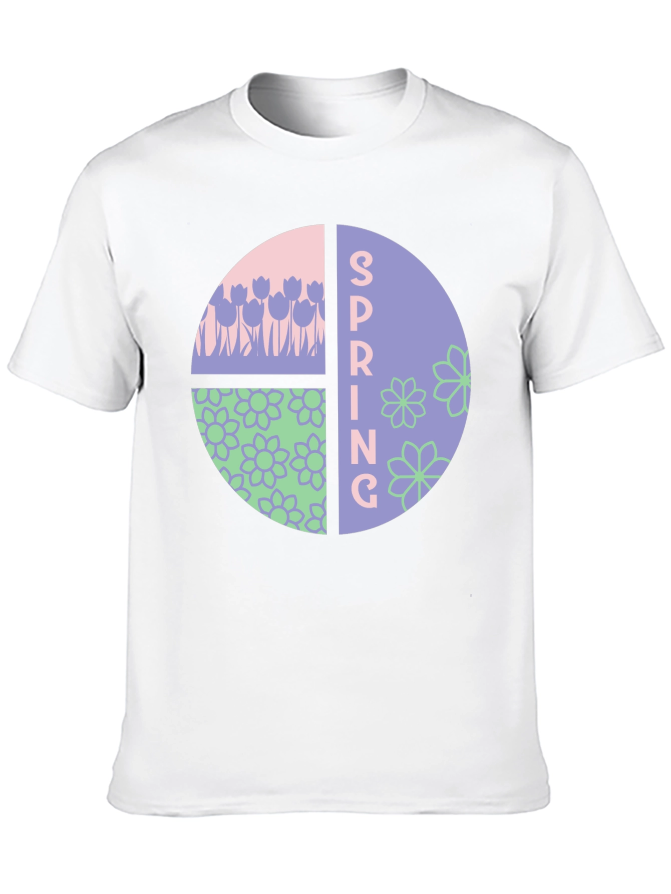 Spring Floral Graphic T-Shirt