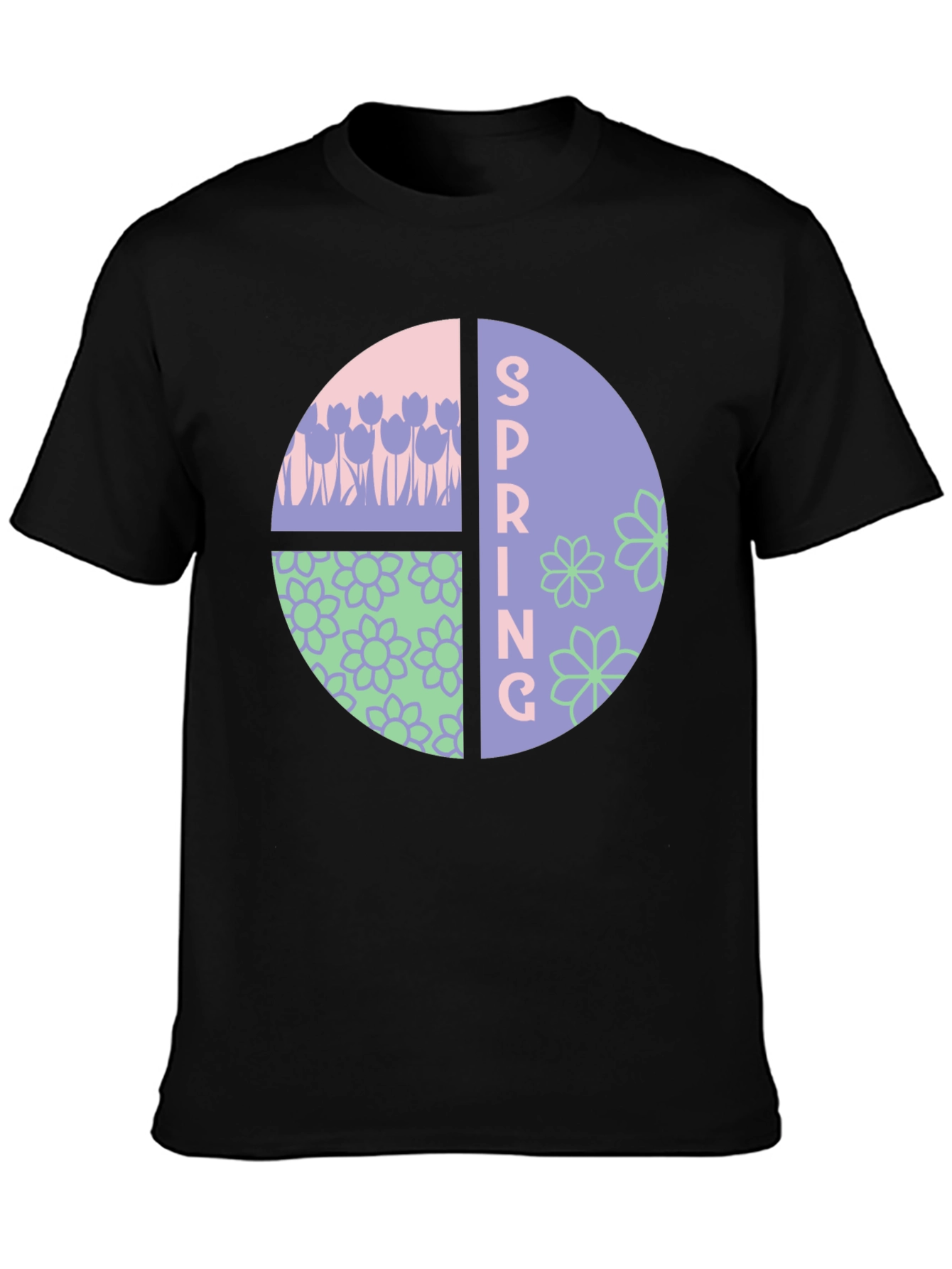 Spring Floral Graphic T-Shirt