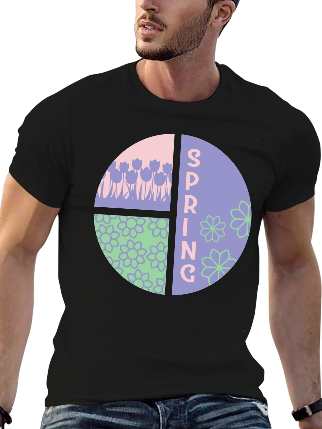 Spring Floral Graphic T-Shirt