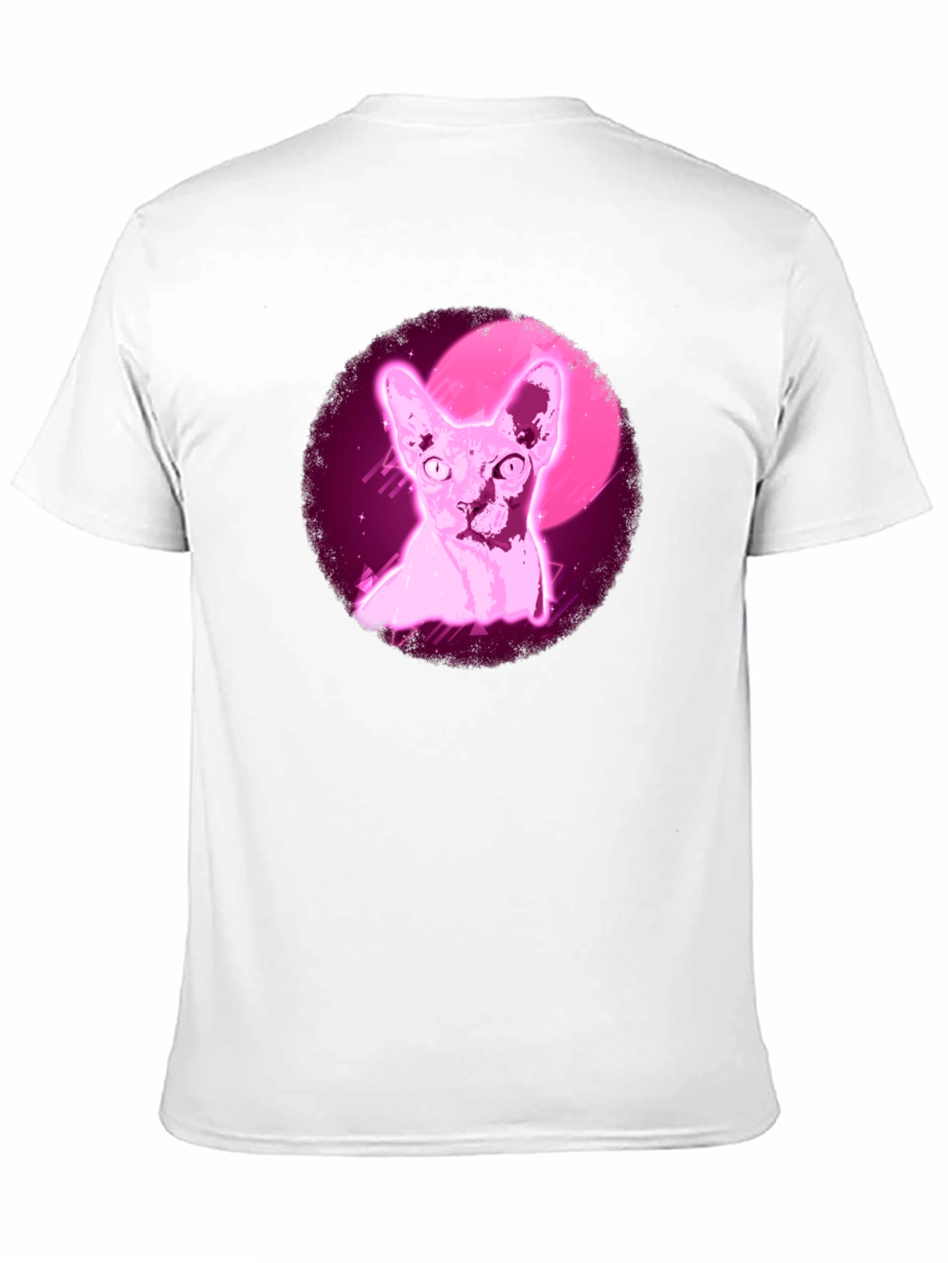 Sphynx Cat T-Shirt - Retro Pink