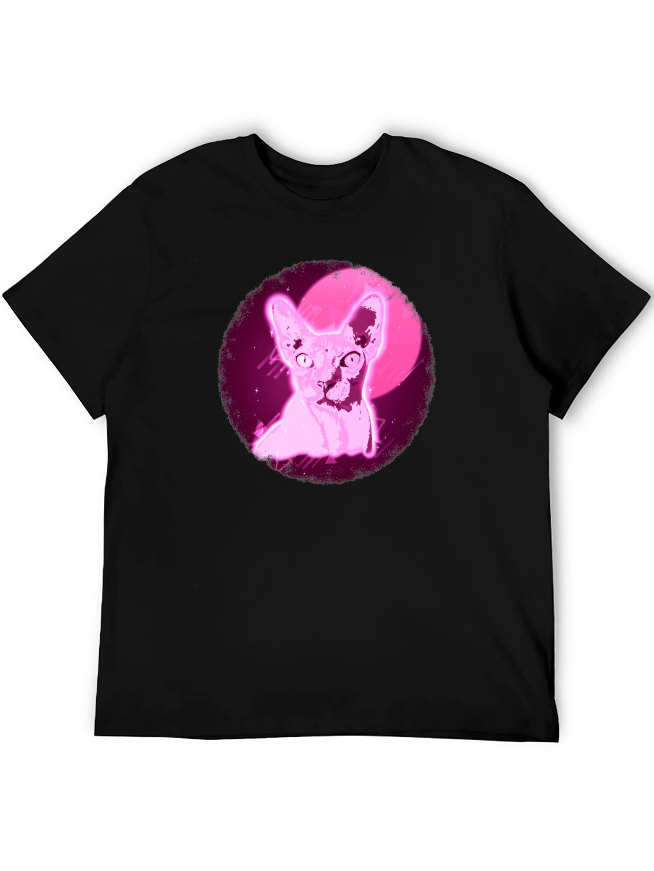 Sphynx Cat T-Shirt - Retro Pink