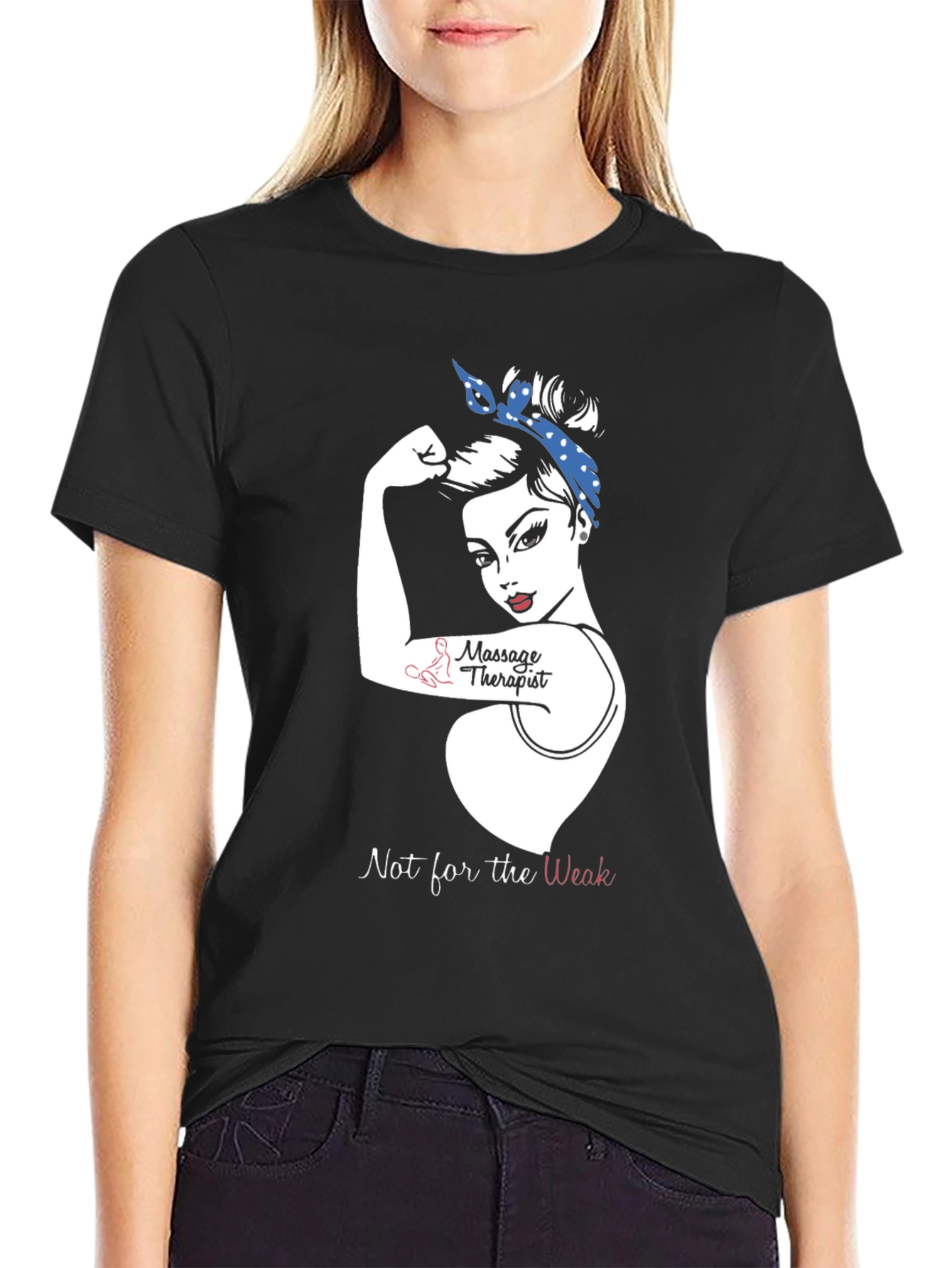 Massage Therapist Strong Woman T-Shirt