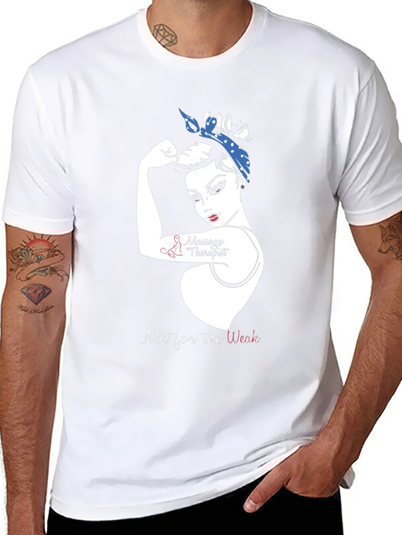 Massage Therapist Strong Woman T-Shirt