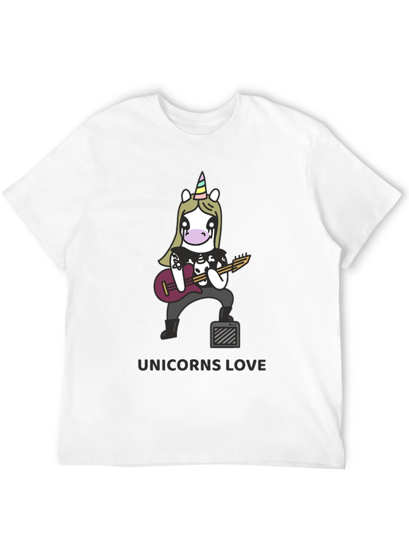 Unicorns Love Black T-Shirt